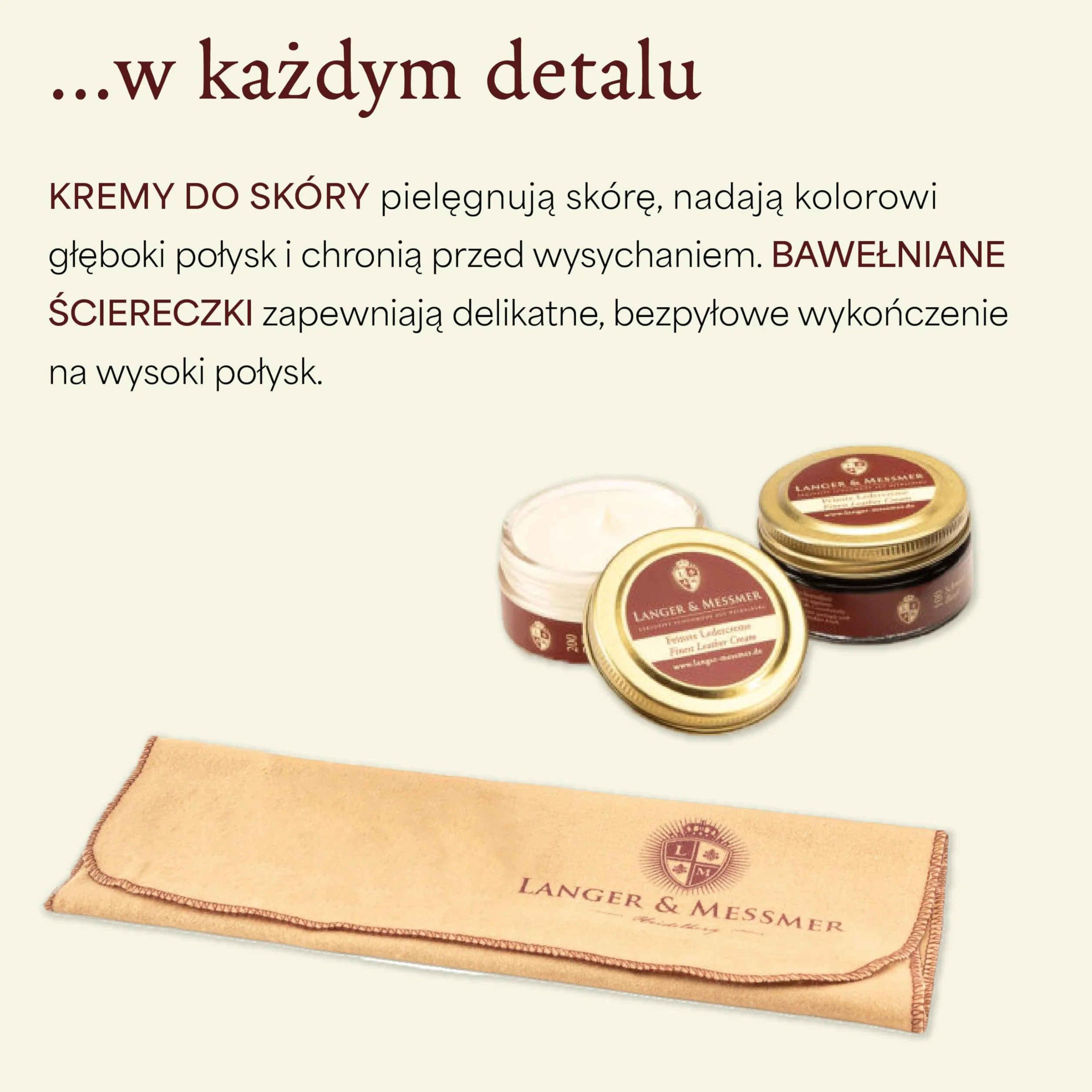 Langer & Messmer 12-częściowy zestaw do pielęgnacji butów, w tym kremy do pielęgnacji skóry i wysokiej jakości szczotki z różowego włosia do efektywnej pielęgnacji butów z gładkiej skóry – zestaw do