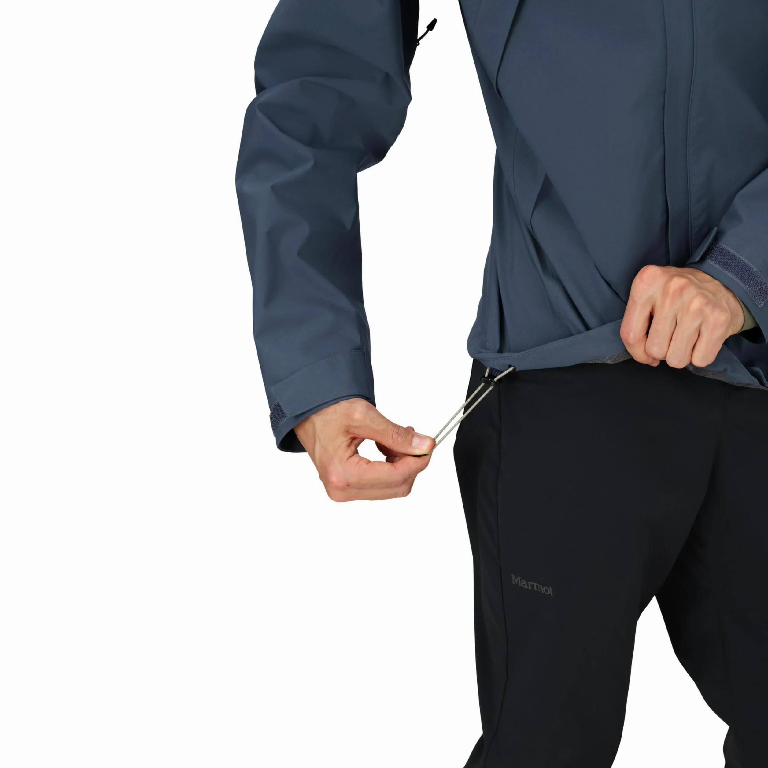 Marmot Meżczyzni PreCip Eco Pro Jacket, Wodoodporna Kurtka, Lekka Kurtka Przeciwdeszczowa z Kapturem, Thunderhead, L
