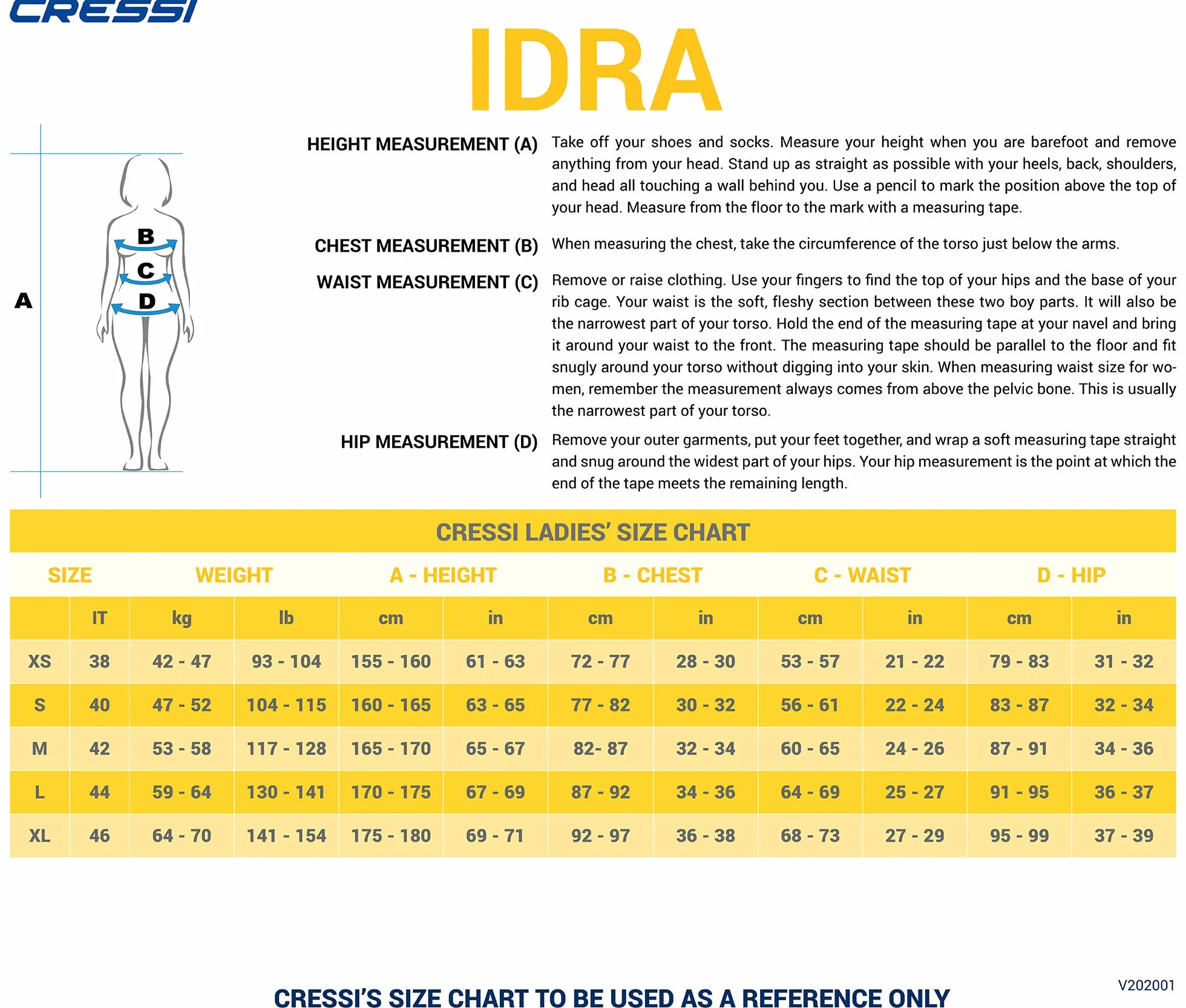 Cressi Women'S Idra Swimsuit Strój Kąpielowy Lady Z Neoprenu O Grubości 2Mm,Jasny Niebieski,Xl,Dg005105