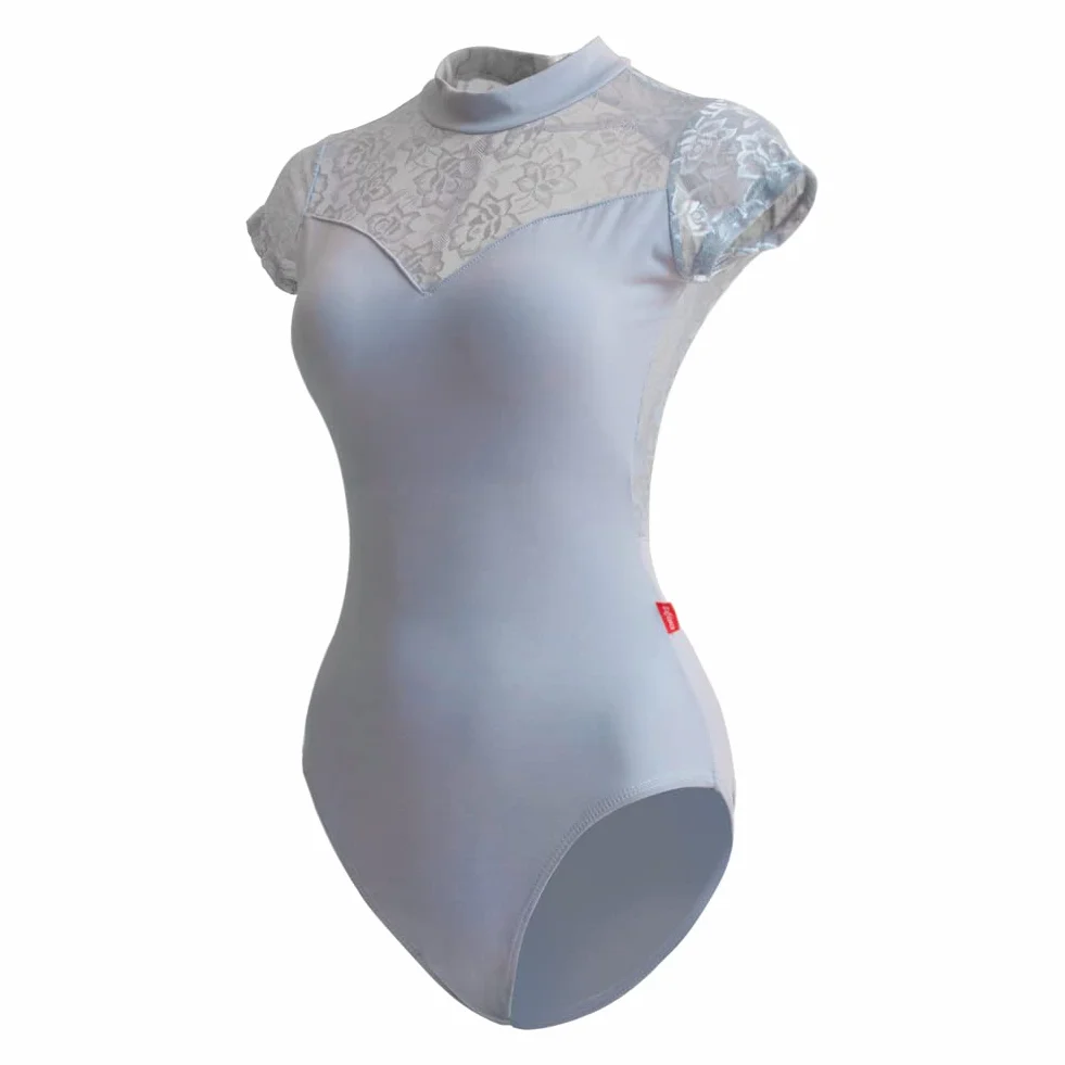 ROYAL SMEELA Koronkowe body baletowe Leotards baletowe body baletowe balet kobiety gimnastyka artystyczne body Leotard taniec balet body dla dorosłych balet z krótkim rękawem body sportowe
