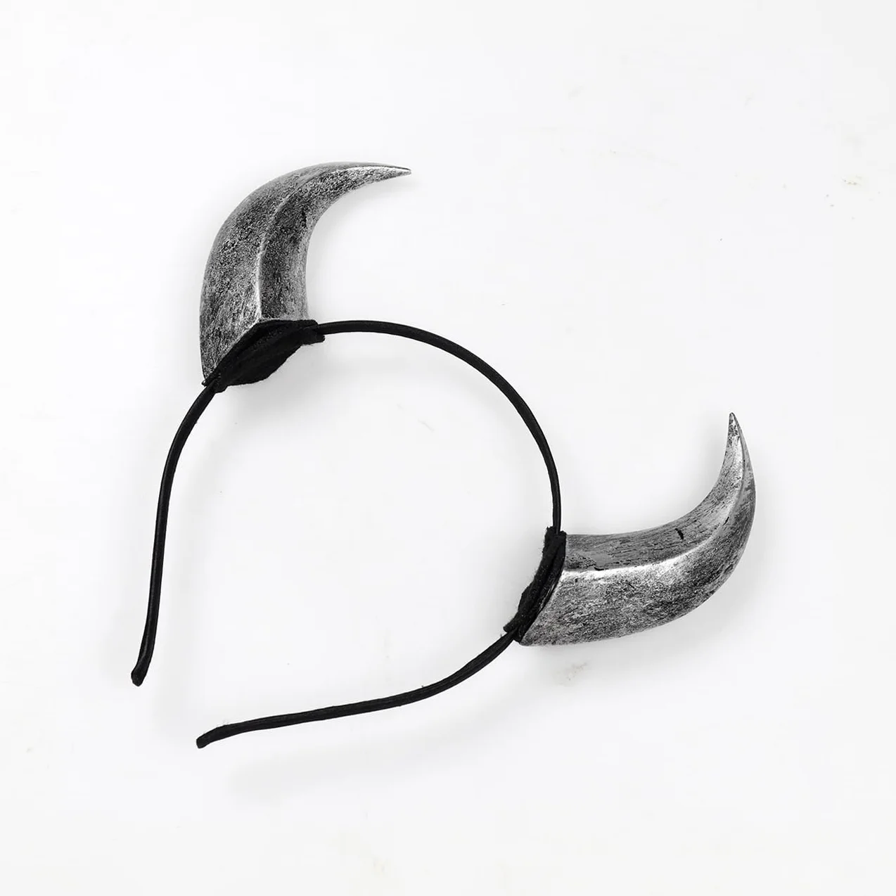 KELAND Gothic Black Feather Cape Shawl with Maleficent Horns Halloween Crow Costume