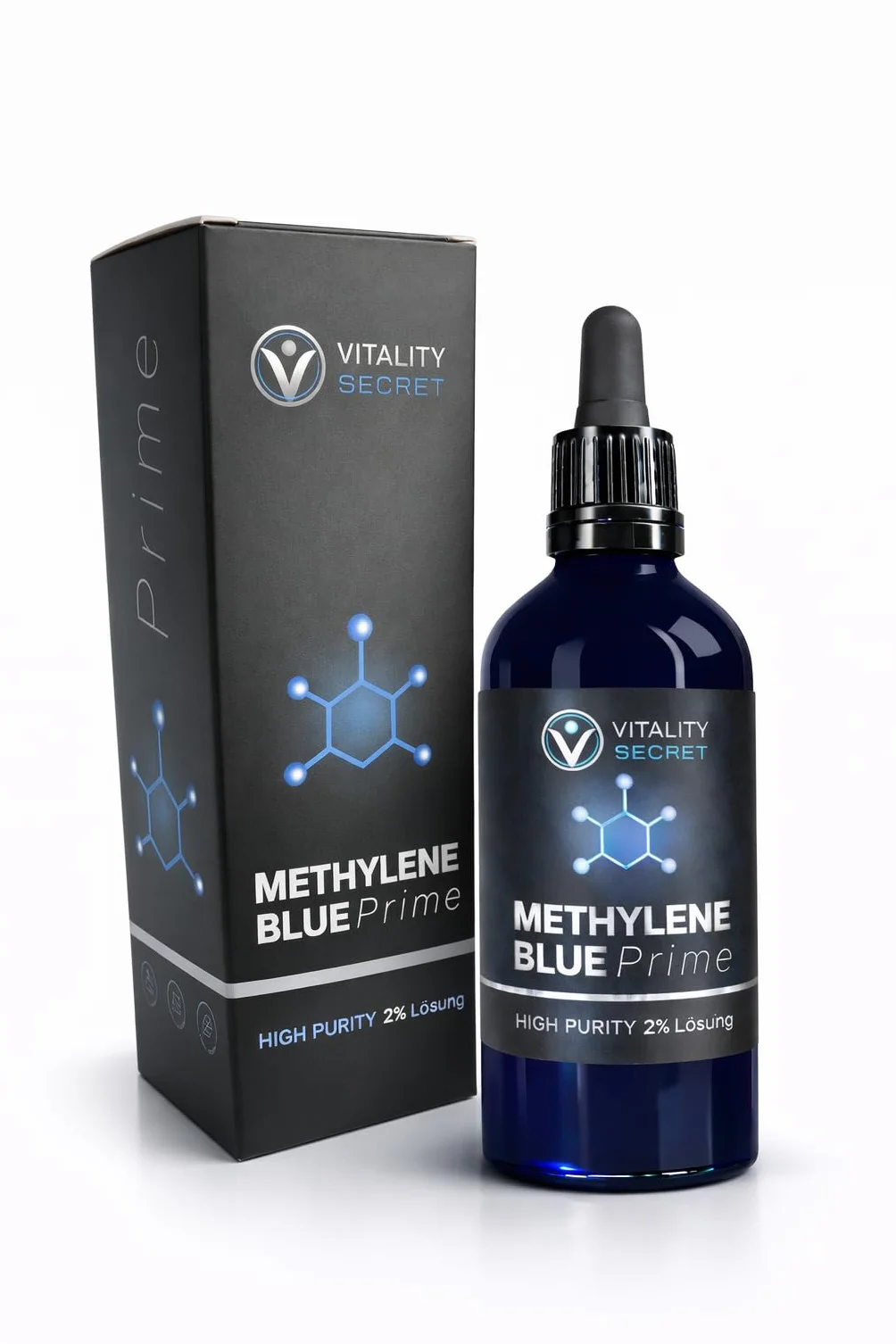 Methylene Blue 2% 100 ml PRIME Hochdosierte USP Qualität Laborgeprüft Lösung aus der EU