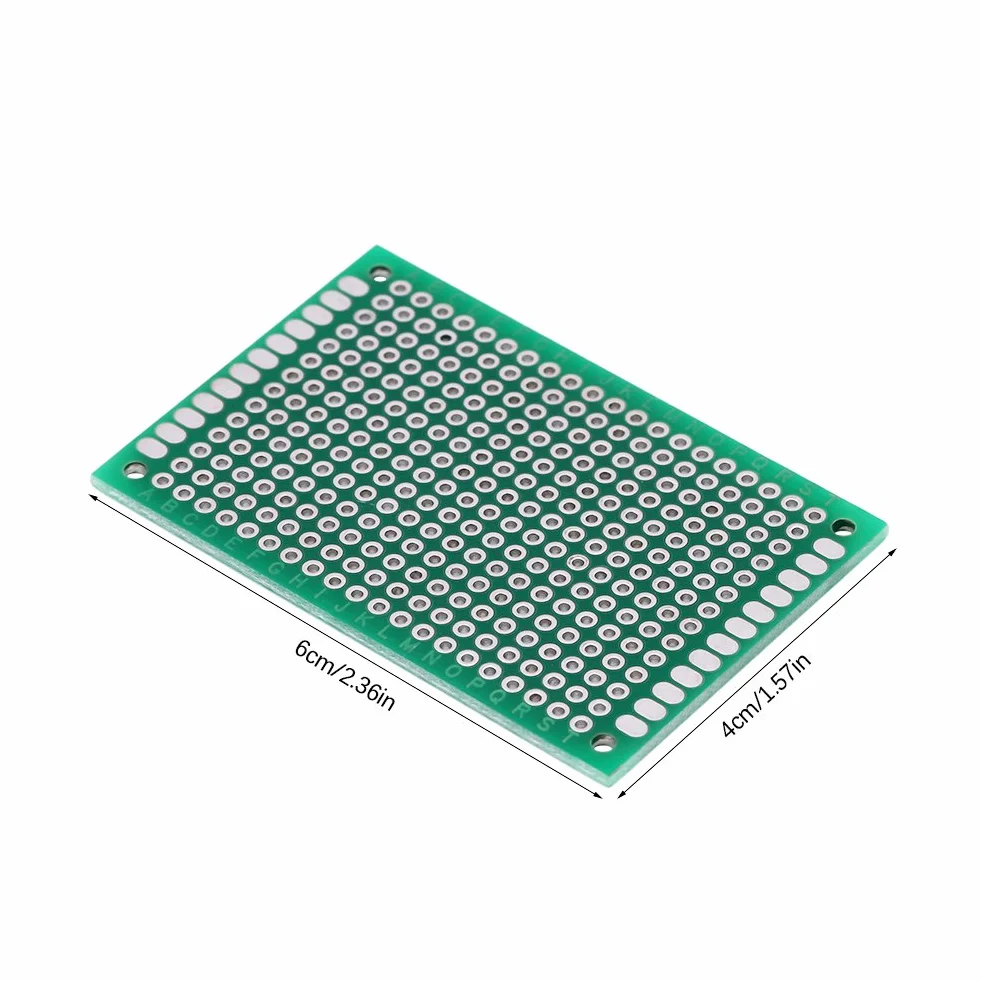 10 sztuk 4 x 6 cm dwustronne lutowanie prototypowe Uniwersalna płytka drukowana do lutowania DIY i projektów elektronicznych OPAKOWANIA WIELORAZOWE socialme-eu