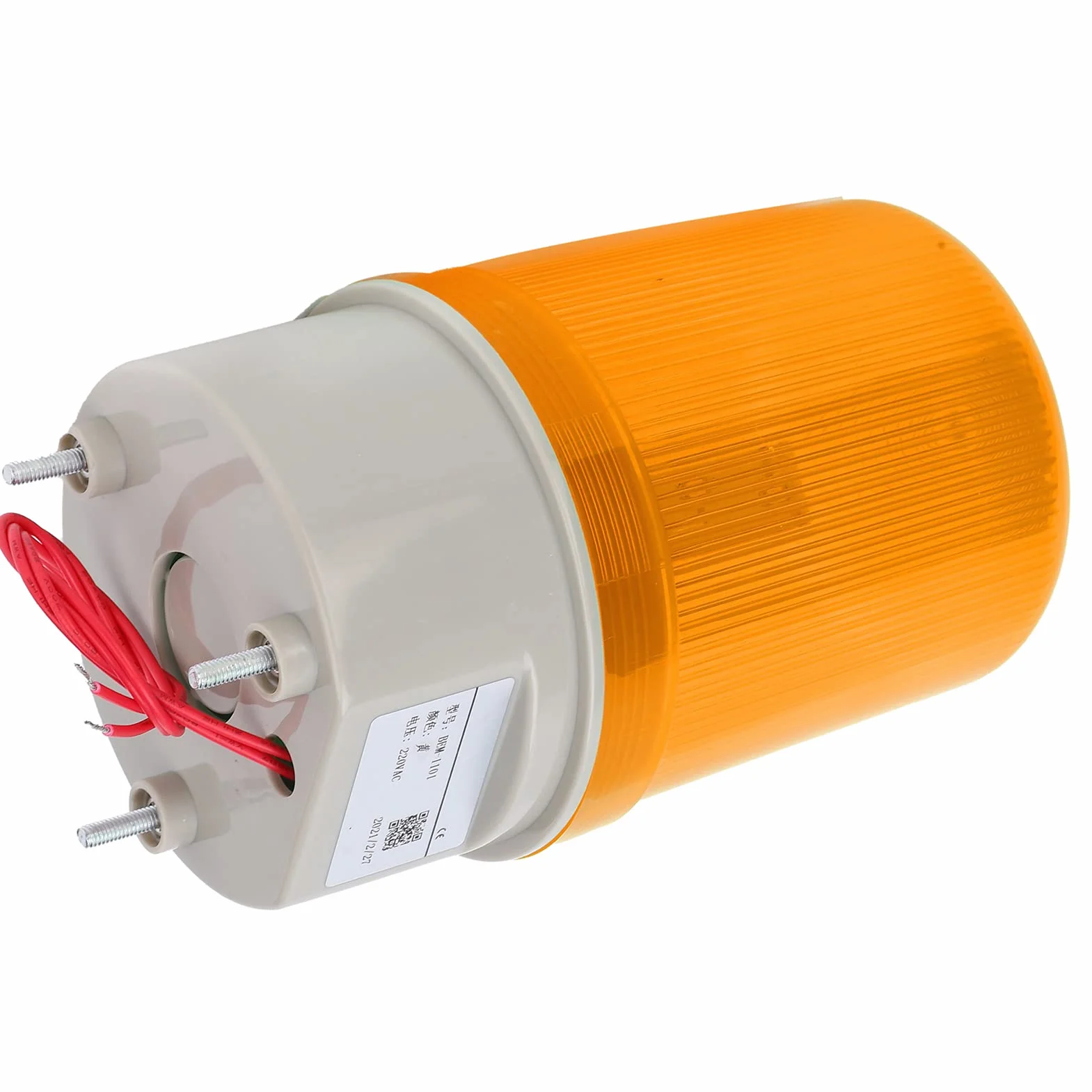 Migające światło Ostrzegawcze LED, 220 V AC BEM ‑ 1101 Światło Ostrzegawcze Migające światło Ostrzegawcze Wyposażenie Alarmowe Światło Awaryjne(yellow)