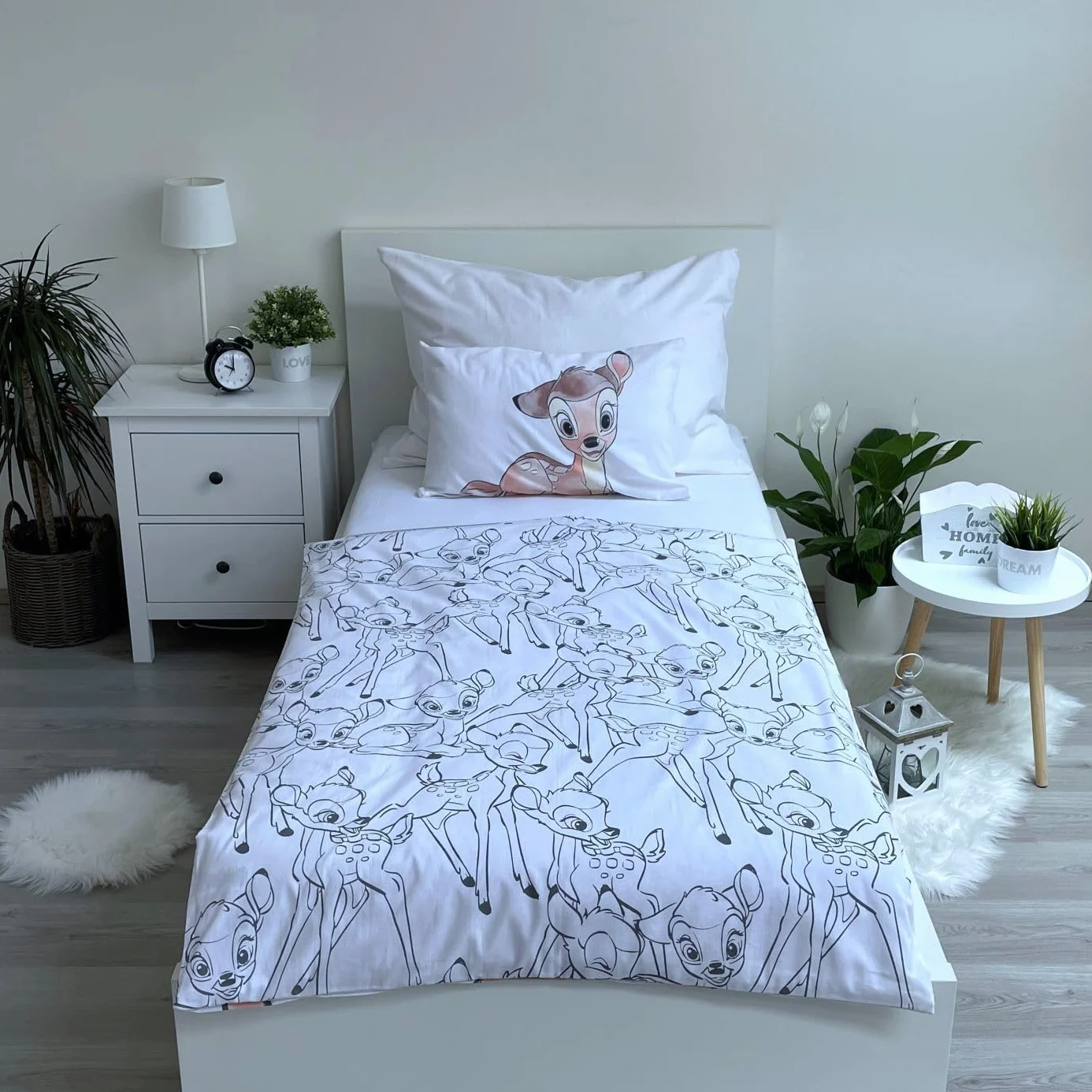 Disney Bambi komplet pościeli dziecięcej 100 x 135 cm + 40 x 60 cm bawełna