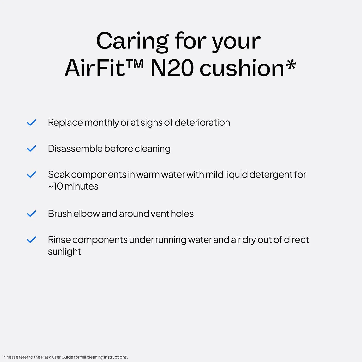ResMed Poduszka AirFit N20, średnia