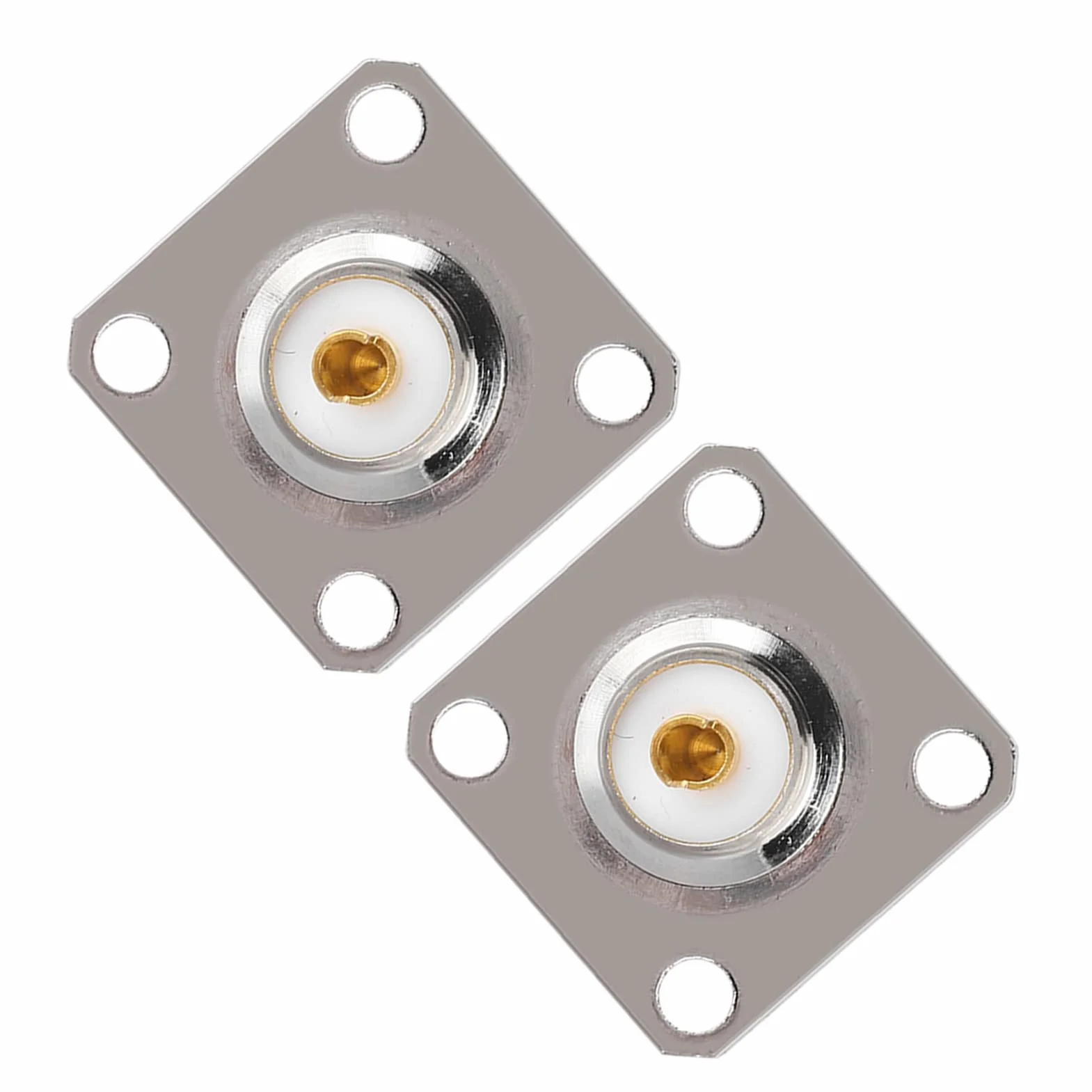 Topiky 2 sztuki gniazdo UHF SO239 Jack 4 gniazdo gniazdo panel Chassis Mount RF adapter koncentryczny złącze koncentryczne