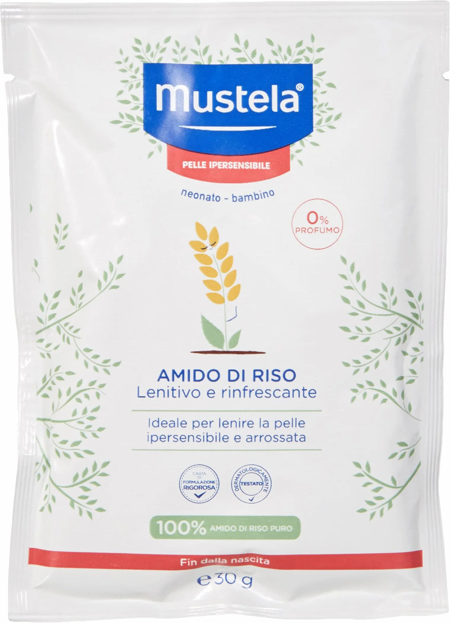 Amido Di Riso Mustela Lenitivo e Rinfrescante 6 pz