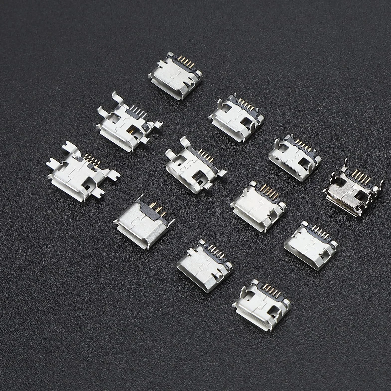 Shanrya Port Micro Usb, 60 szt. Złącze Micro USB Mini do złącza USB SMD
