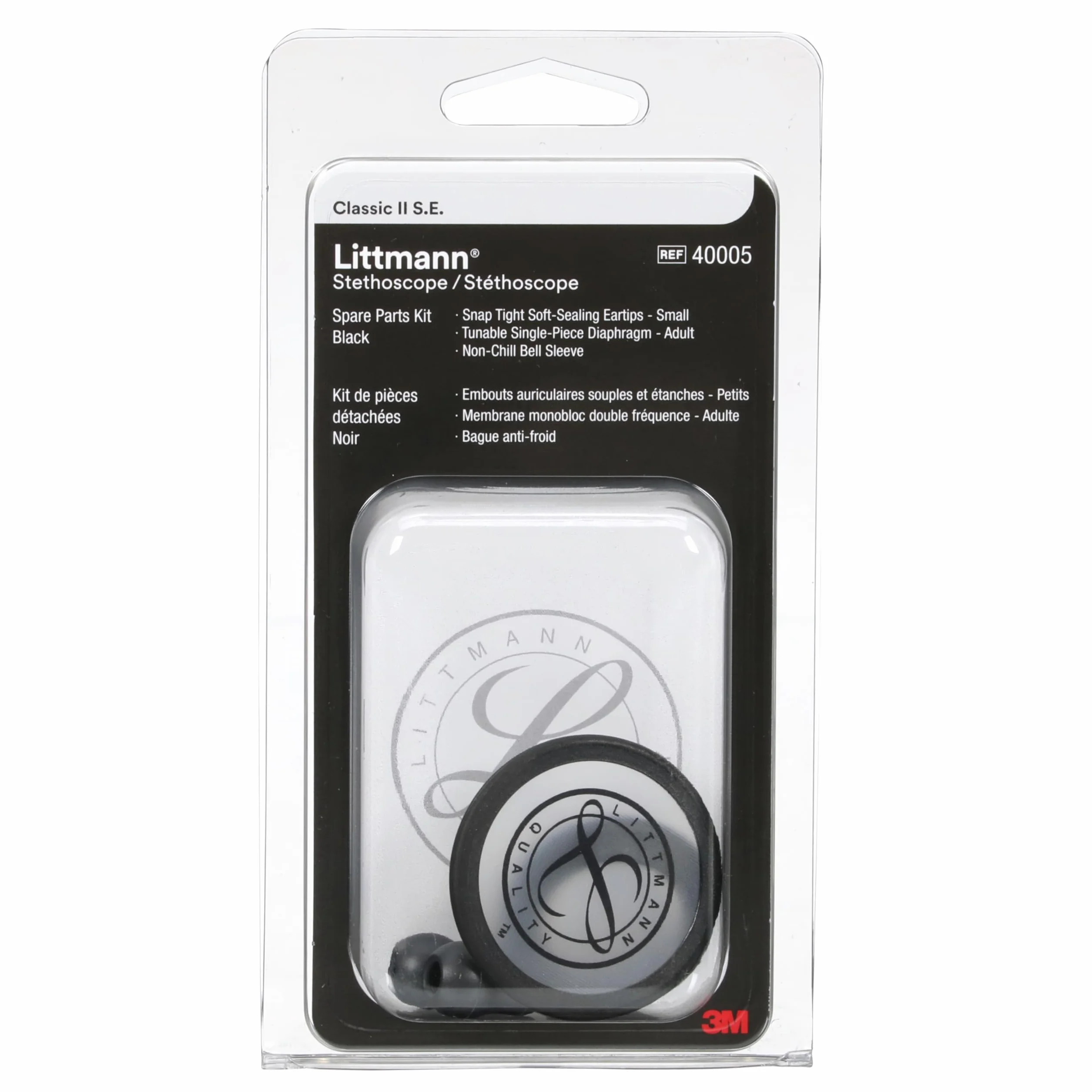 3M Littmann Zestaw części, Classic II S.E.,czarny, 40005