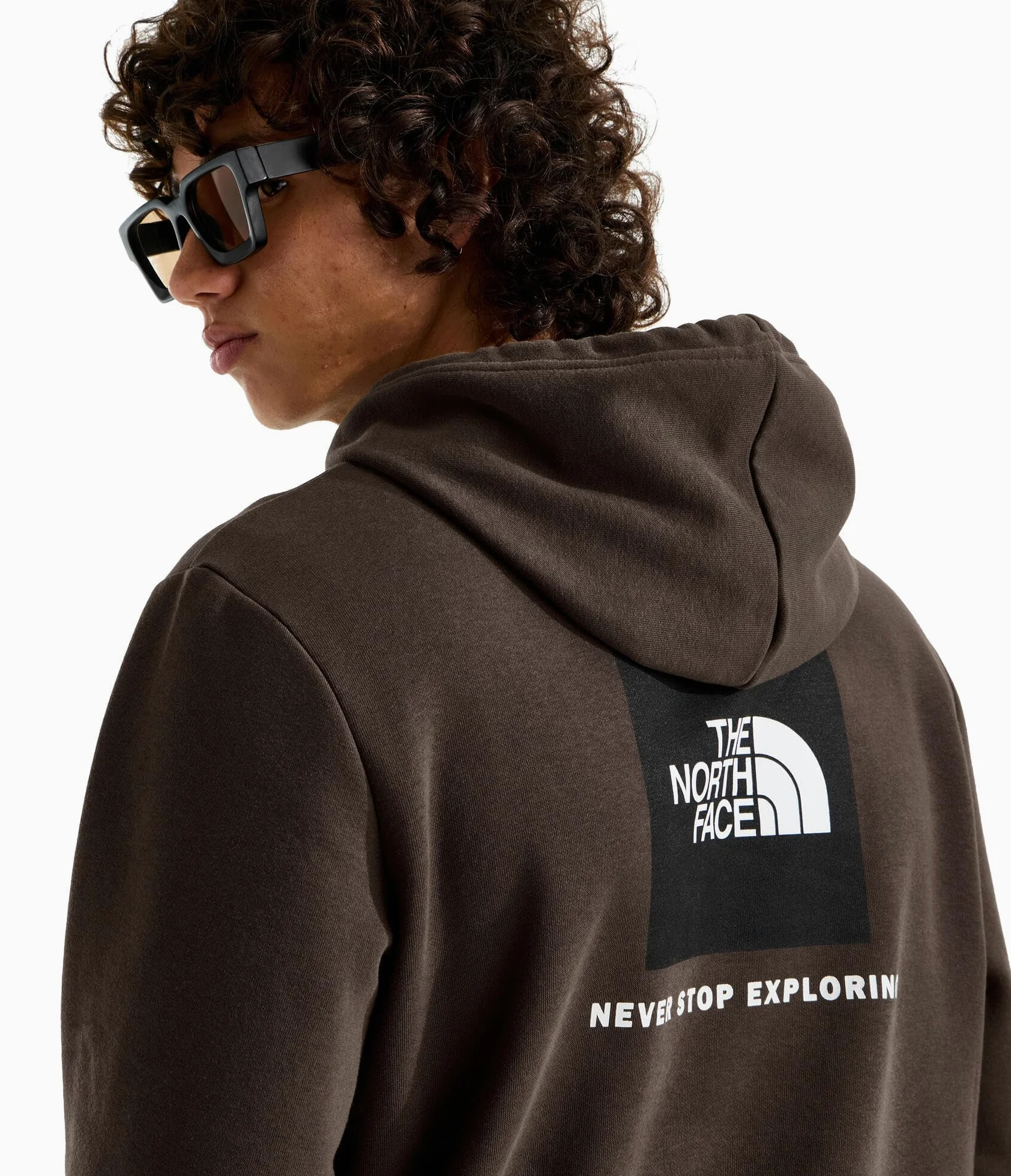The North Face Męska bluza z kapturem Evolution Box NSE Regular z kapturem, ciemny kasztan, XL