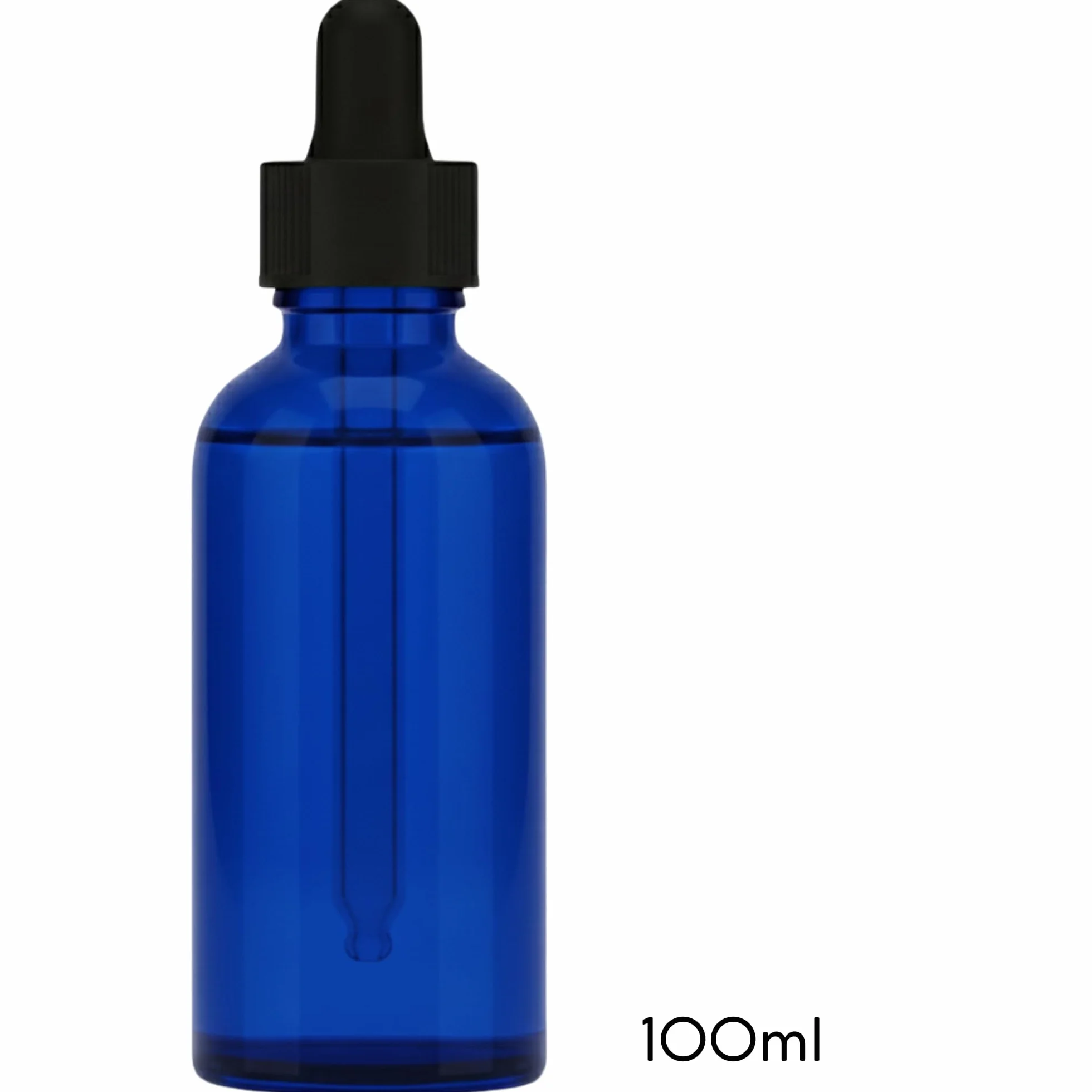 Szklane butelki z zakraplaczem 100 ml 2 sztuki niebieski do olejków eterycznych