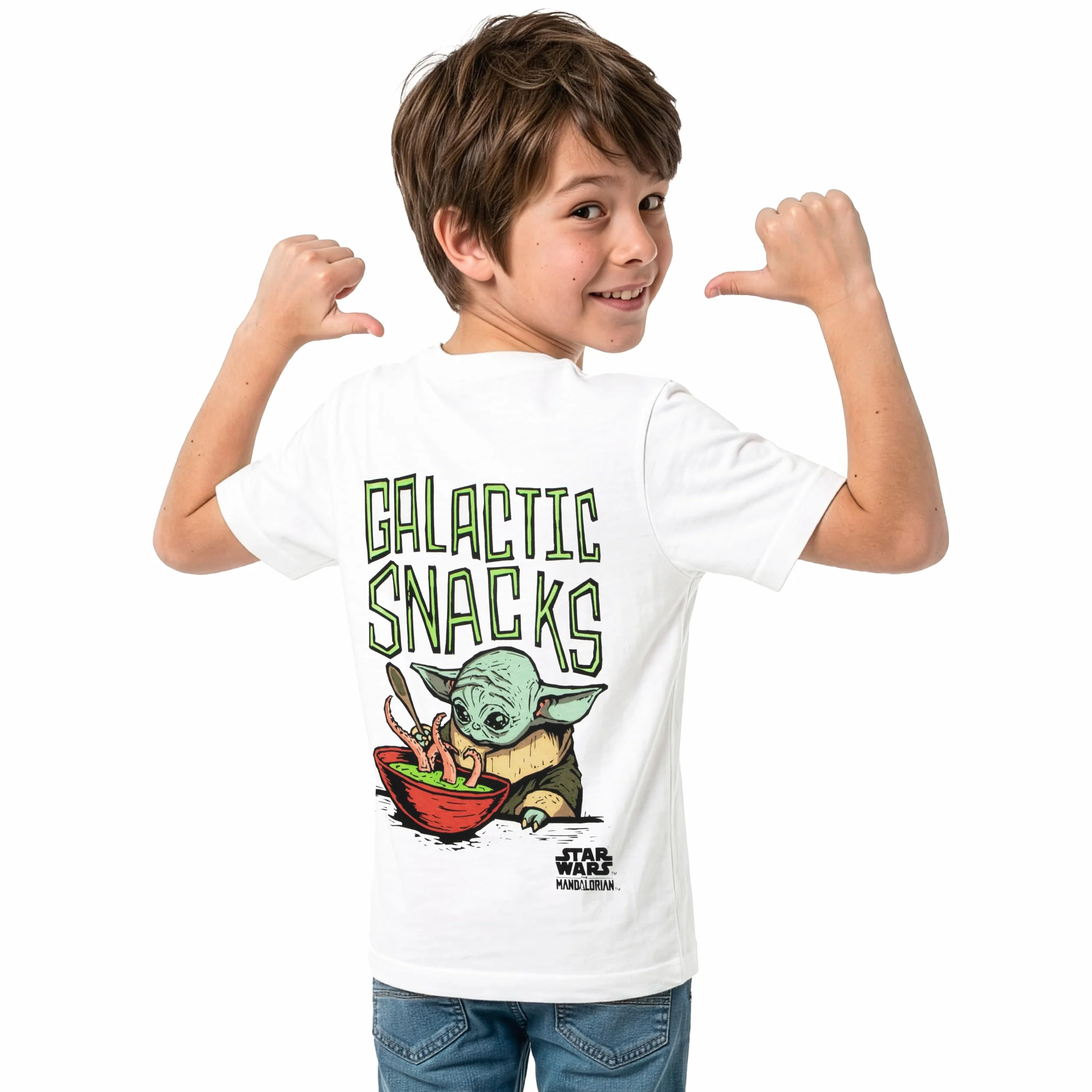 Star Wars The Mandalorian T-Shirt Dla Chłopców Grogu Krótki Rękaw