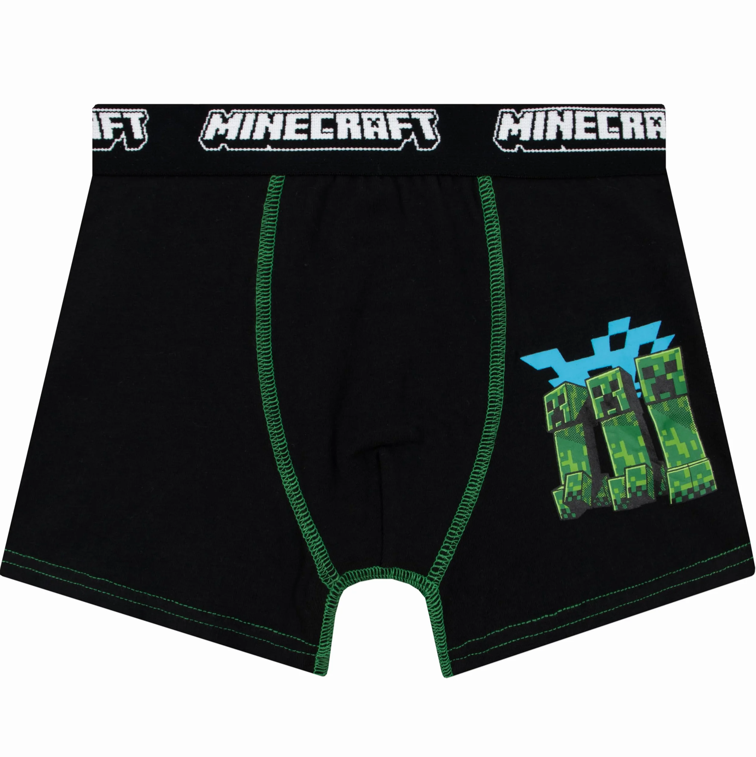 Bokserki Minecraft Dla Chłopców 3-Pack Creeper Bielizna Gamingowa Dzieci Spodnie Gamer