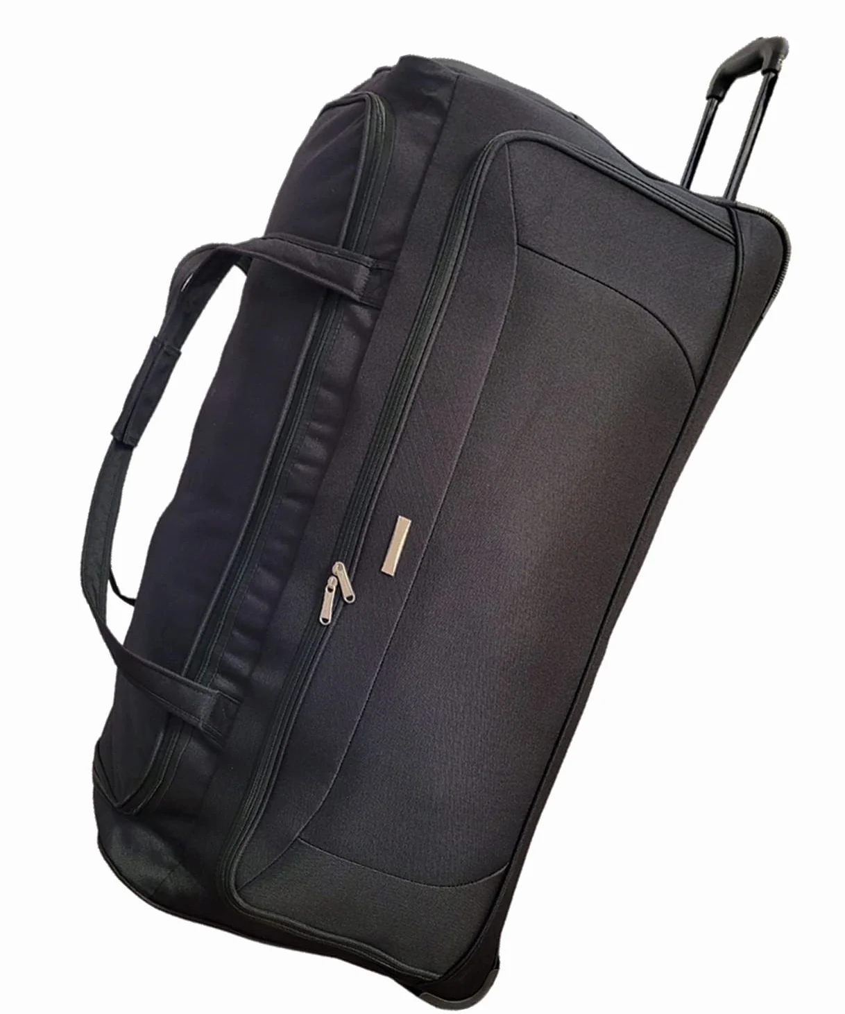 Torba podróżna na kółkach, duży rozmiar, 90 cm długości, torba na kółkach 182 l, czarna, 90 cm, podstawowa, czarny, 80 cm, Basic