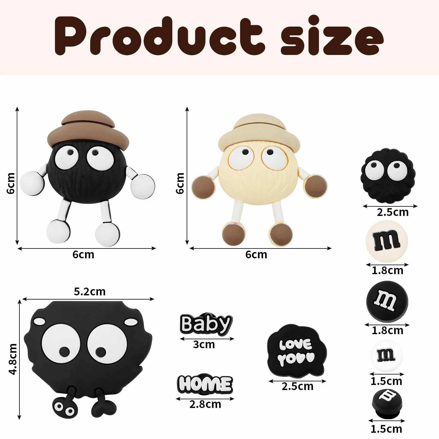 Akcesoria 3D Crocs Charms do Butów - Urocze Ozdoby z PVC DIY Guziki Broszki Dekoracja