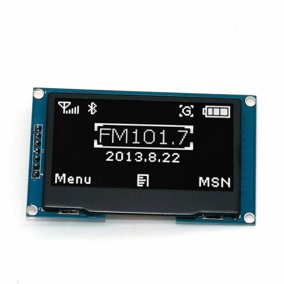 DollaTek 2,42 cala Modu? wy?wietlacza OLED 128X64 Szeregowy interfejs urz?dzenia IIC IIC dla Uno R3 - Bia?y znak