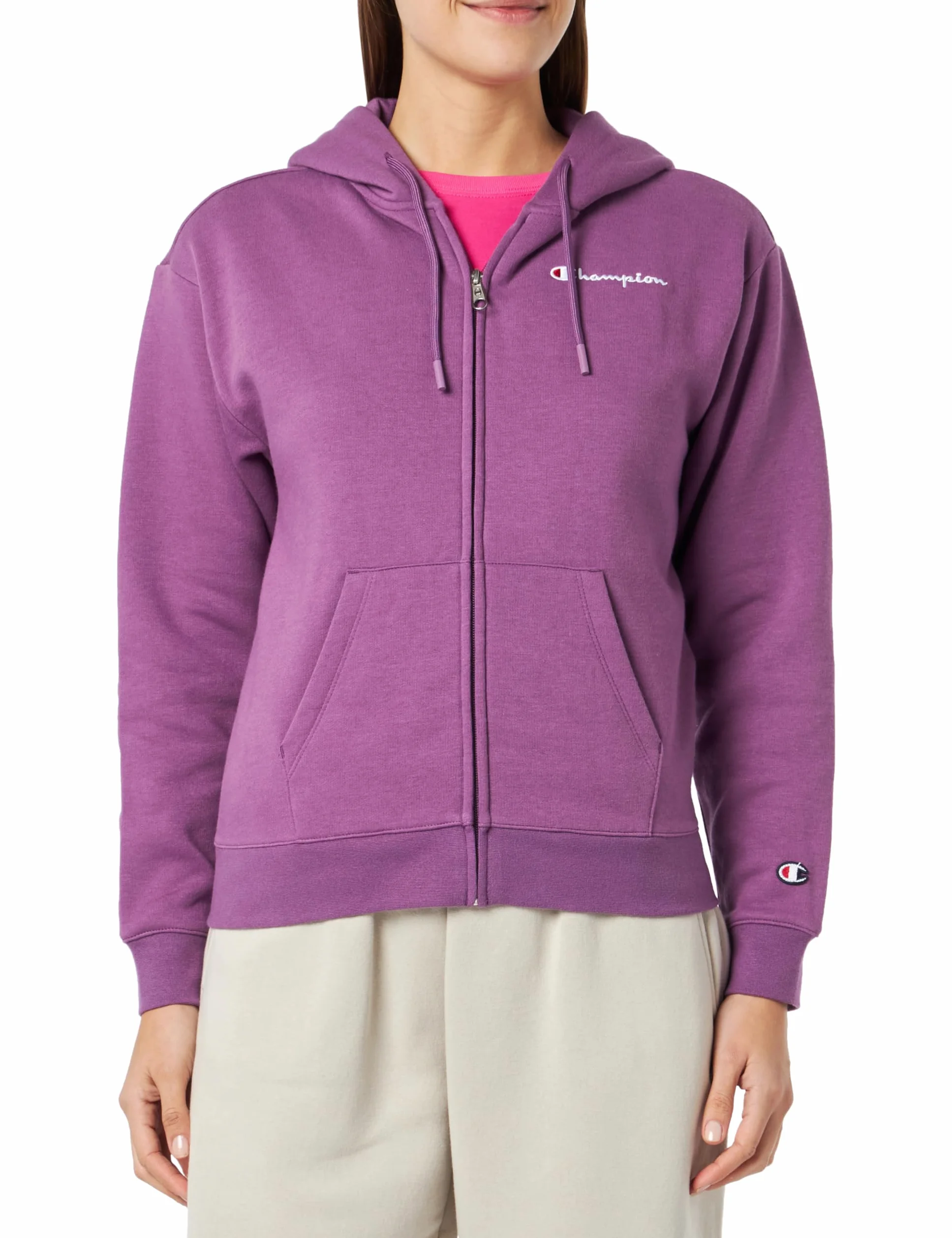 Champion Bluza z kapturem Kobiety Legacy American Classics W - Light Powerblend Fleece Oversized Full Zip