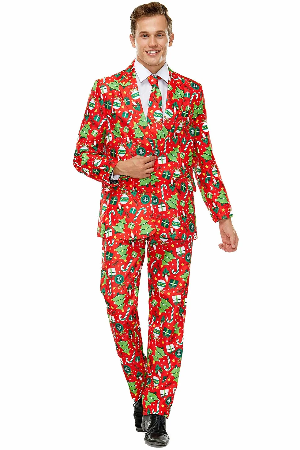 U LOOK UGLY TODAY Smoking Mężczyźni Christmas Suit Party Mens Funny Novelty Xmas Jacket Costume