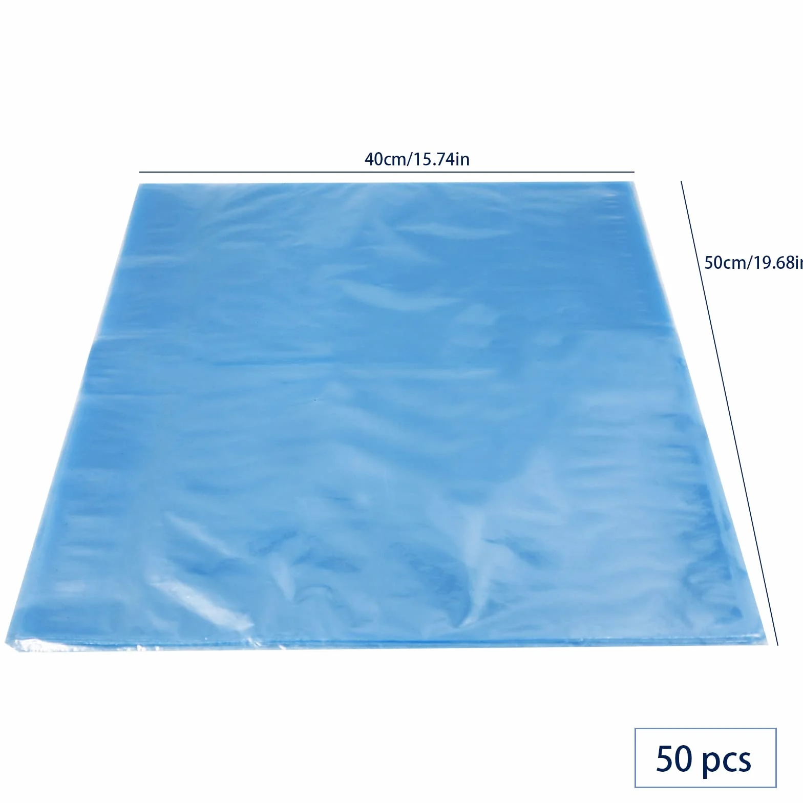 50 sztuk, duże, termokurczliwe torby z PVC, przezroczyste 40 x 50 cm, termokurczliwa torba do pakowania prezentów, projekty DIY mydła, książki, słoiki