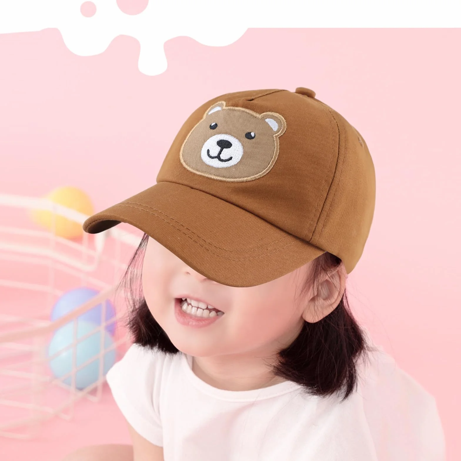 XIAOHAWANG Unisex letnia czapka dziewczęca Sonnenschtz czapka bejsbolowa chłopcy czapka z daszkiem ochrona przed promieniowaniem UV czapka bejsbolowa dziecięca wiosna, lato
