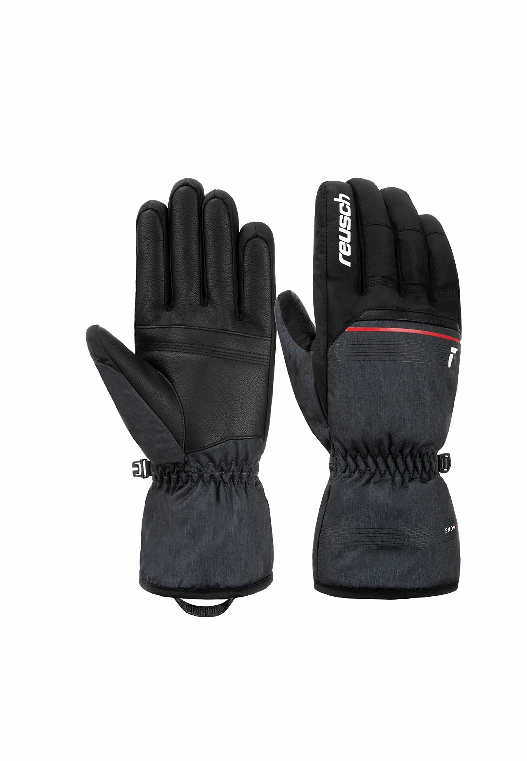 Reusch rękawiczki zimowe Mężczyźni Snow King gwarantuje wiatroszczelne i bardzo oddychające rękawice narciarskie softshell, rękawice śniegowe