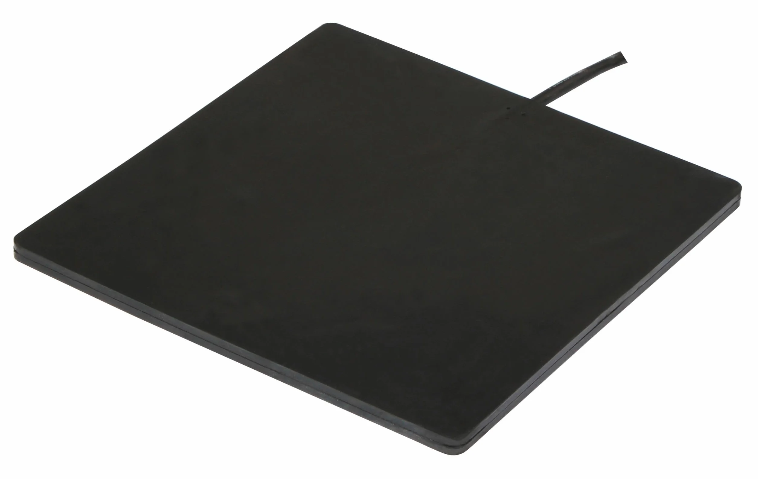 Kerbl Gumowa płyta grzewcza 24 x 24 x 0,7 cm (do małych zwierząt i poidła dla drobiu, 24 V, wytrzymała i odporna na warunki atmosferyczne, długość kabla 2 m) 70239, 1 sztuka (1 opakowanie)