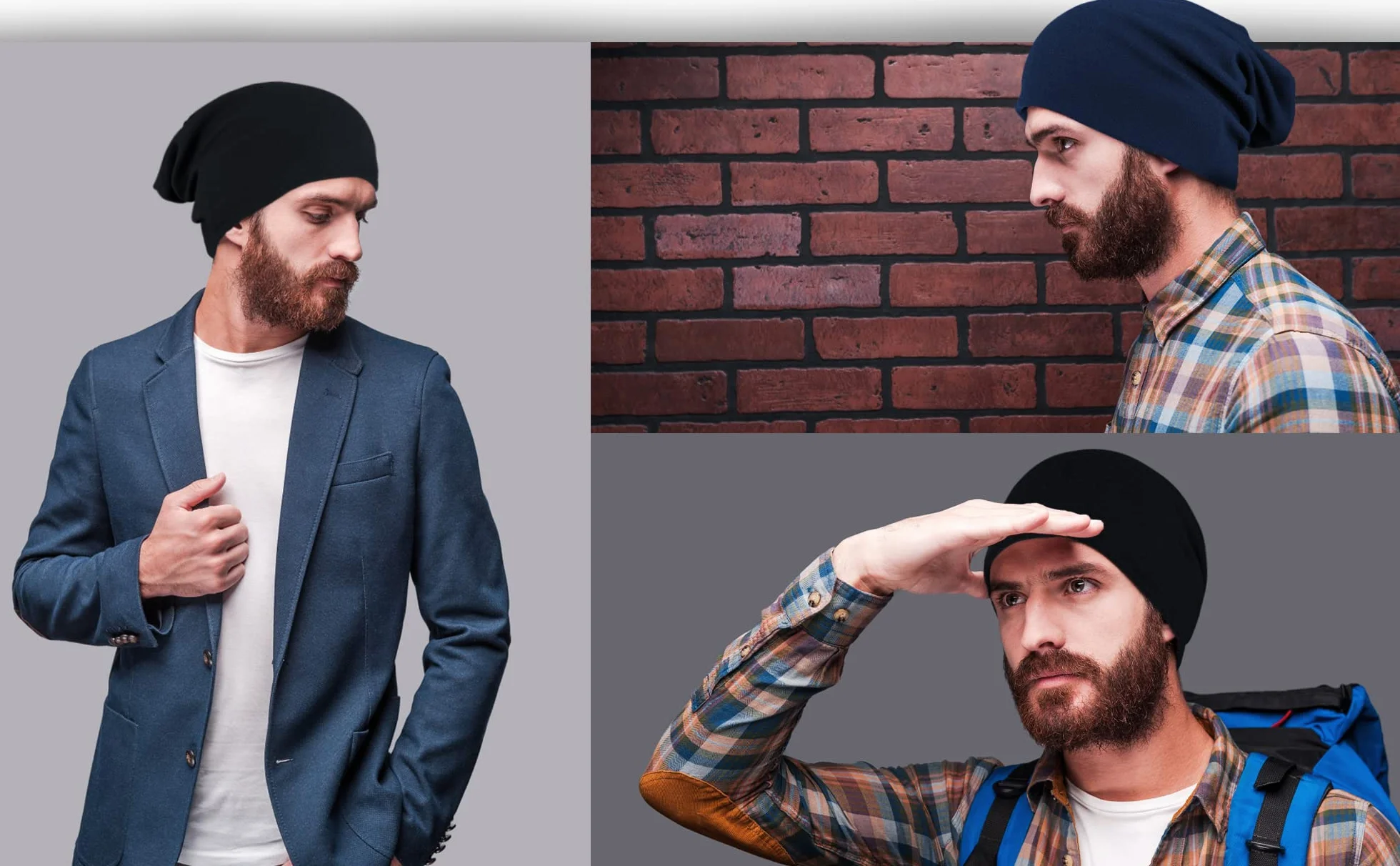 Beanie czapka męska, damska, nakrycie głowy, czapka do biegania, czapka sportowa, czapka zimowa, czapka rowerowa pod kask, do biegania, na zimę i jesień