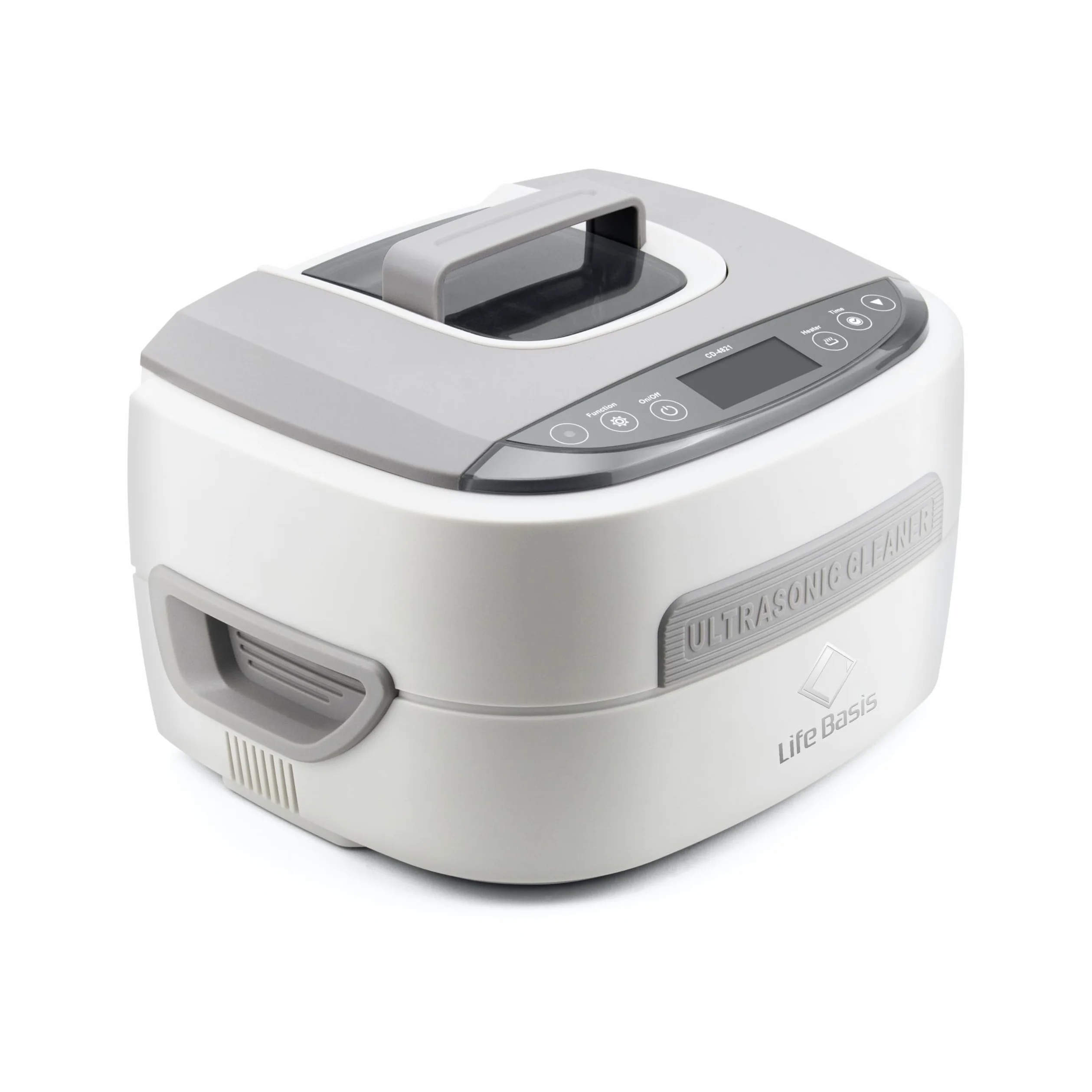 LifeBasis Myjka ultradźwiękowa 2,5 l z ogrzewaniem 1-30 min, timer 35 kHz, urządzenie do czyszczenia ultradźwiękowego 170 W, funkcja ultradźwiękowa do części samochodowych, instrumentów