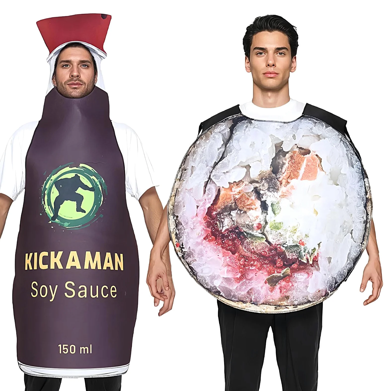 Kostium Cosplay Sushi - Japo?skie Jedzenie Tematyczne Kostiumy Fancy Dress,Wygodne Przebranie Dla Pary Festiwale Karnawa? Bo?e Narodzenie Halloween