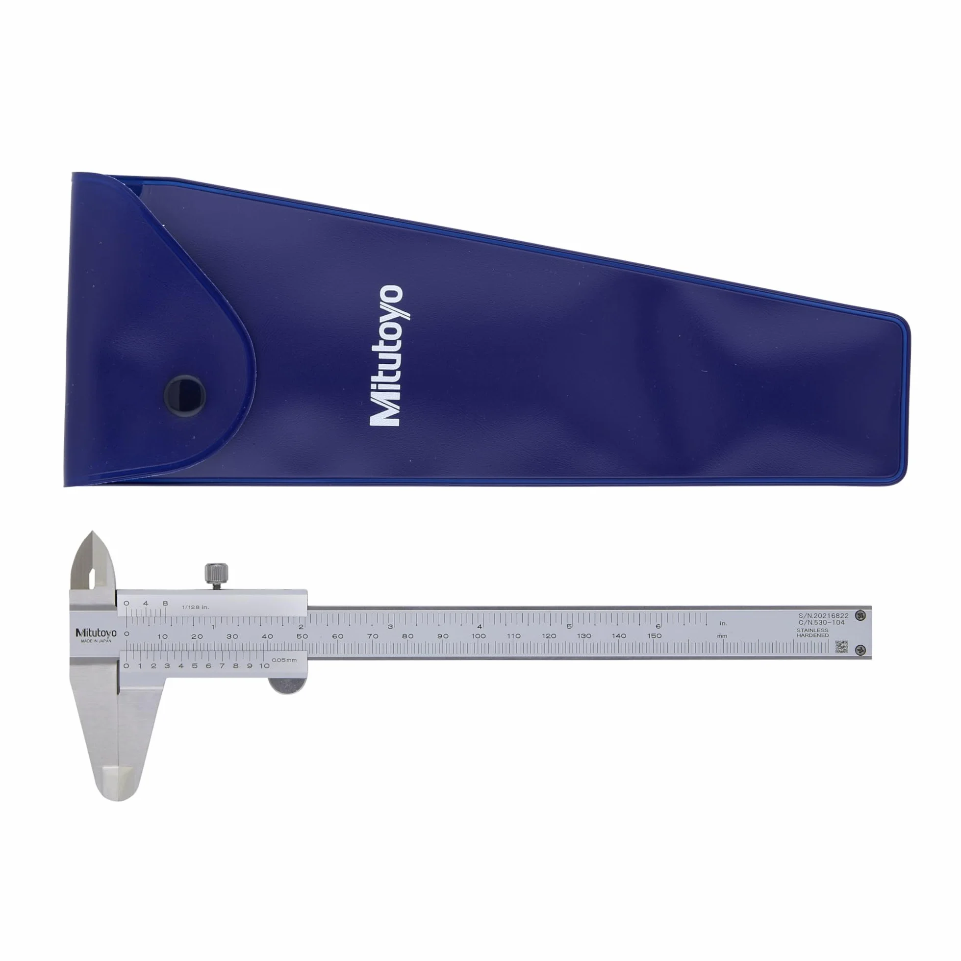 Mitutoyo MIT530-104 zacisk Vernier, zakres 0 mm-150 mm/0-6 cali