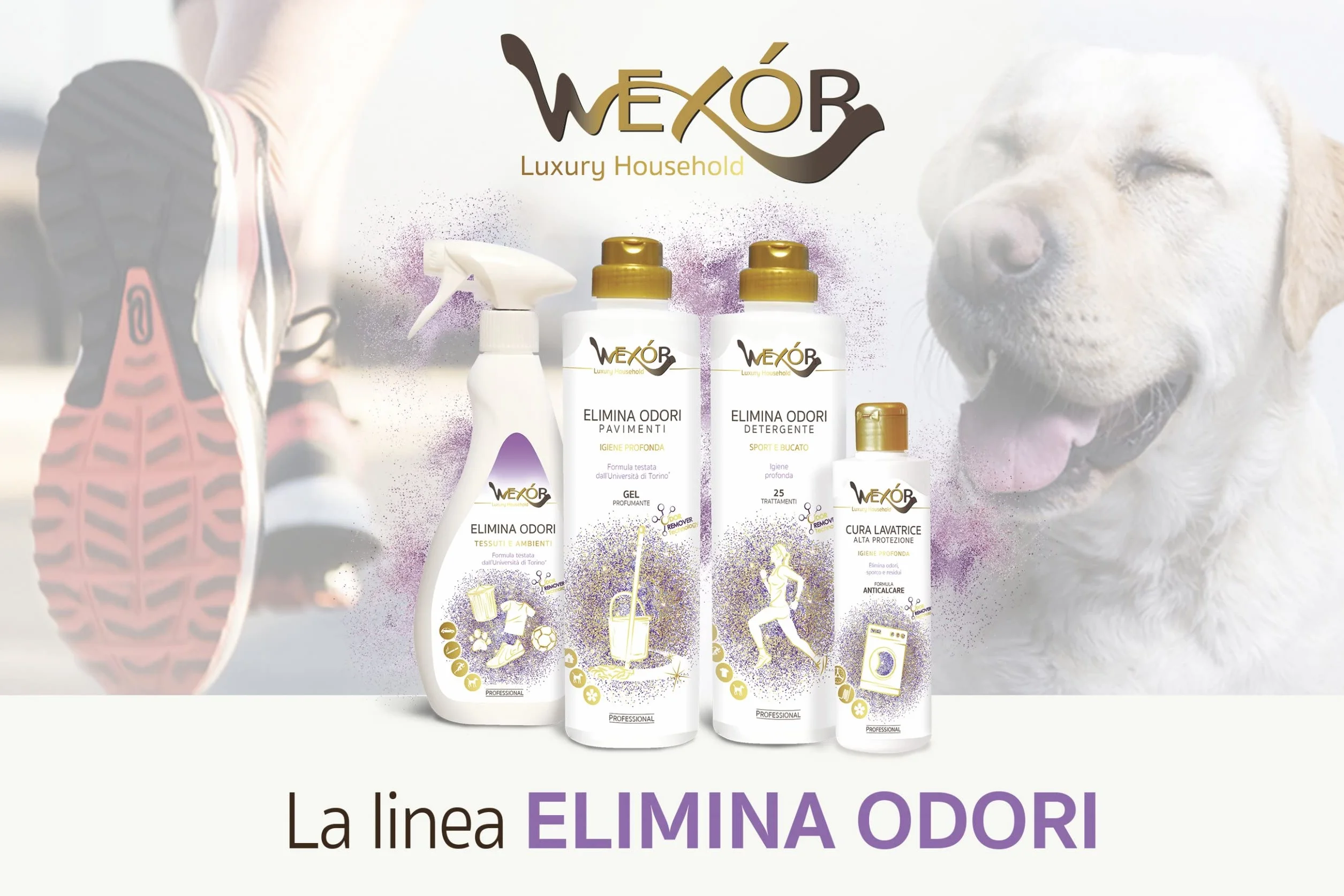 HOME PRO Spray eliminuje zapachy 500 ml - Spray bez gazu do tekstyliów i środowisk z technologią ODOR REMOVER - neutralizuje zapachy w szafce na buty, łóżku, torbach sportowych i nie tylko