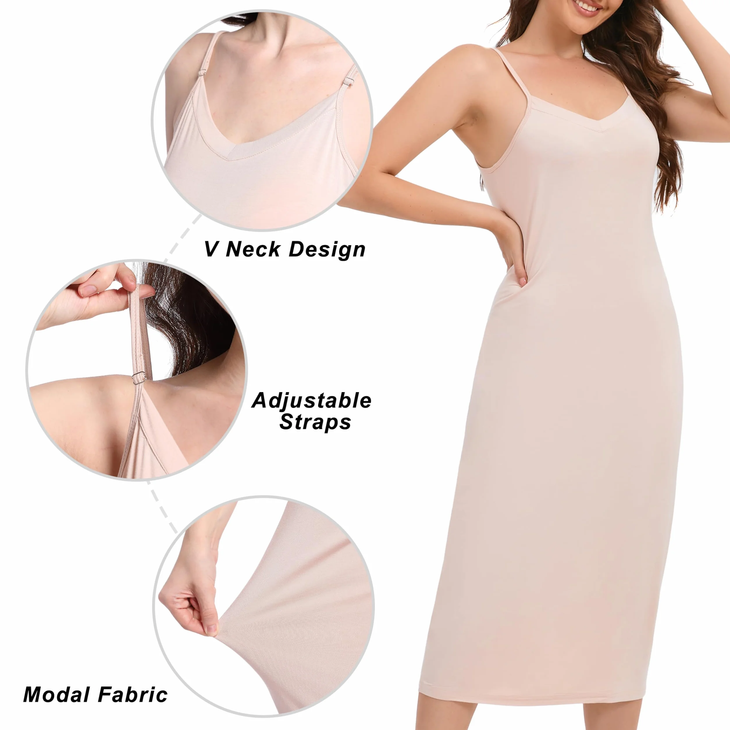 Bielizna damska długa brzmiąca koszula nocna damska letnia seksowna halka długie pełne slipy na ramiączkach spaghetti sukienka negligee halka Full Slip damska długa halka