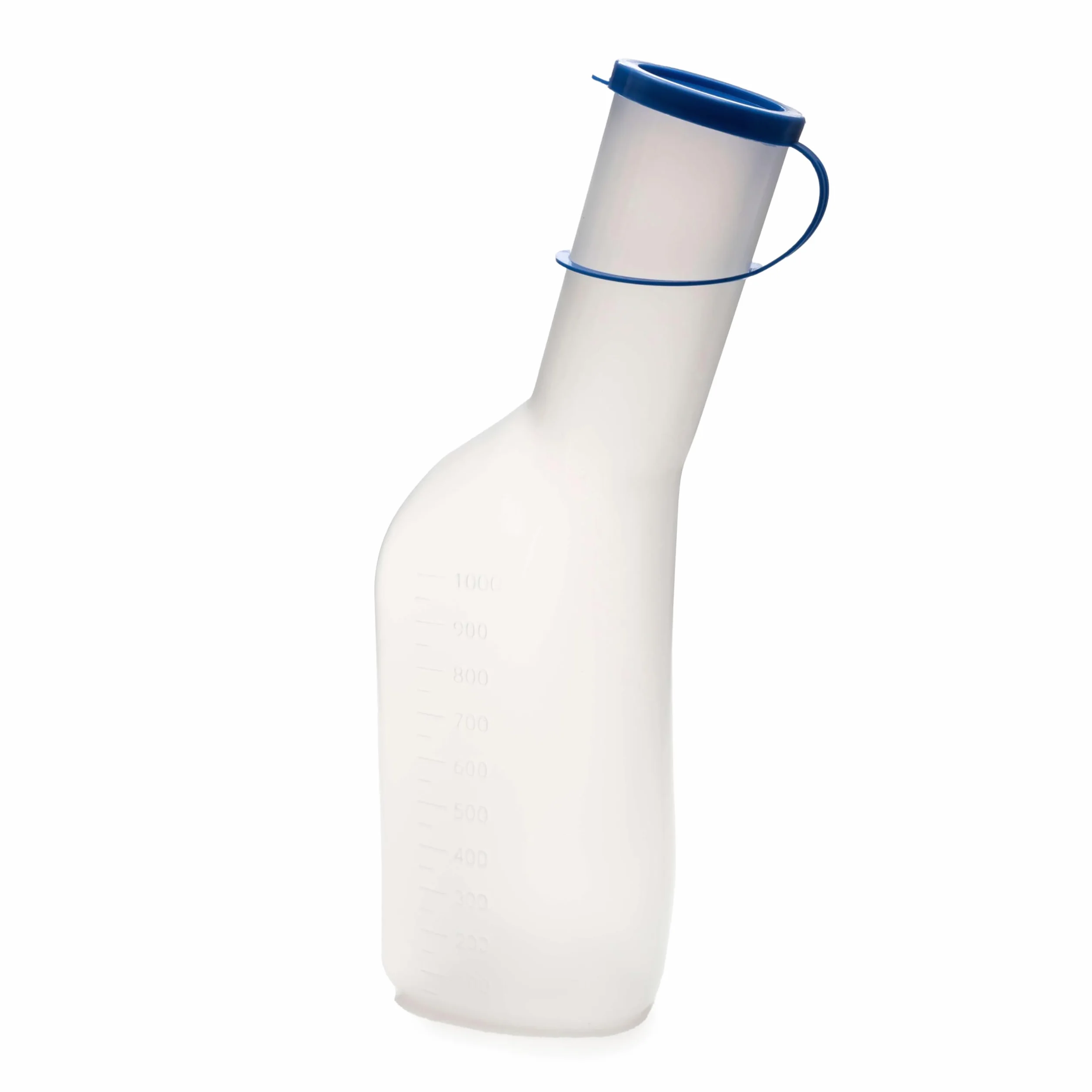 HaseMed butelka na mocz dla mężczyzn – 1000 ml, z pokrywką, 1 sztuka, możliwość autoklawu do 130°C, wykonana z polipropylenu, zabezpieczona przed wyciekiem i higieniczna – idealna do pielęgnacji,