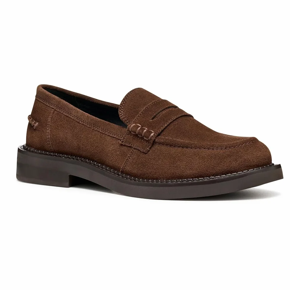 Geox Damskie Mokasyny D SERILDA Loafer Brązowe 40 EU