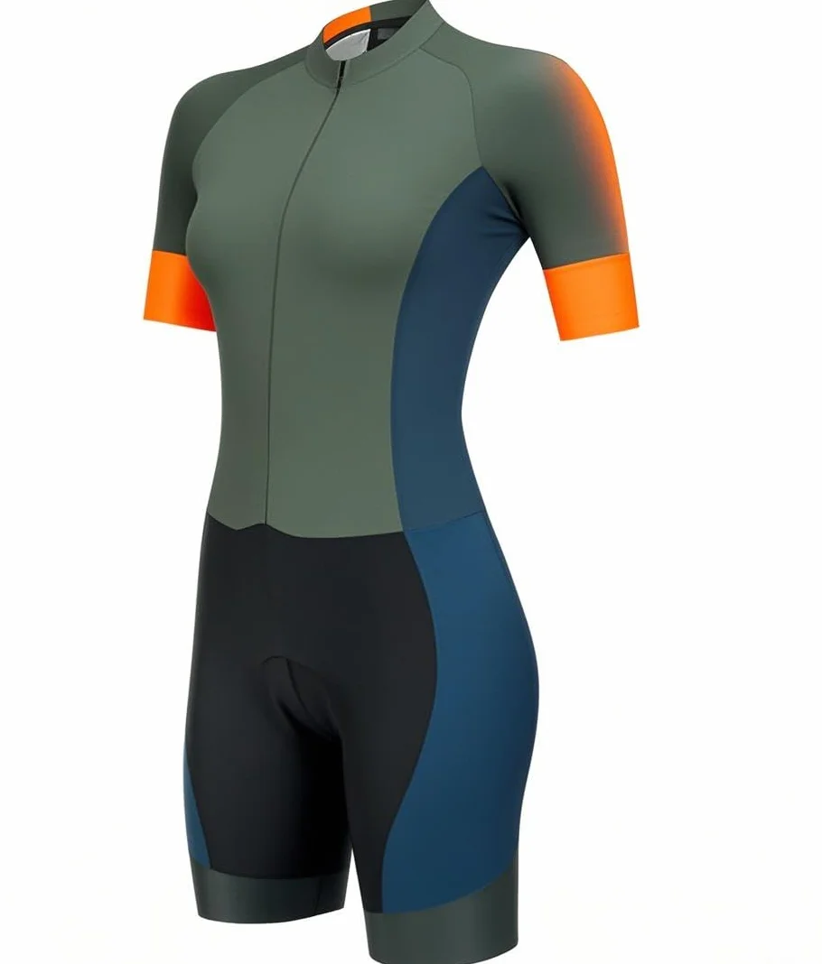 Damski strój triathlonowy jednoczęściowy strój rowerowy damski profesjonalny triathlon Racing Team Jersey kombinezon kolarski SkinSuit