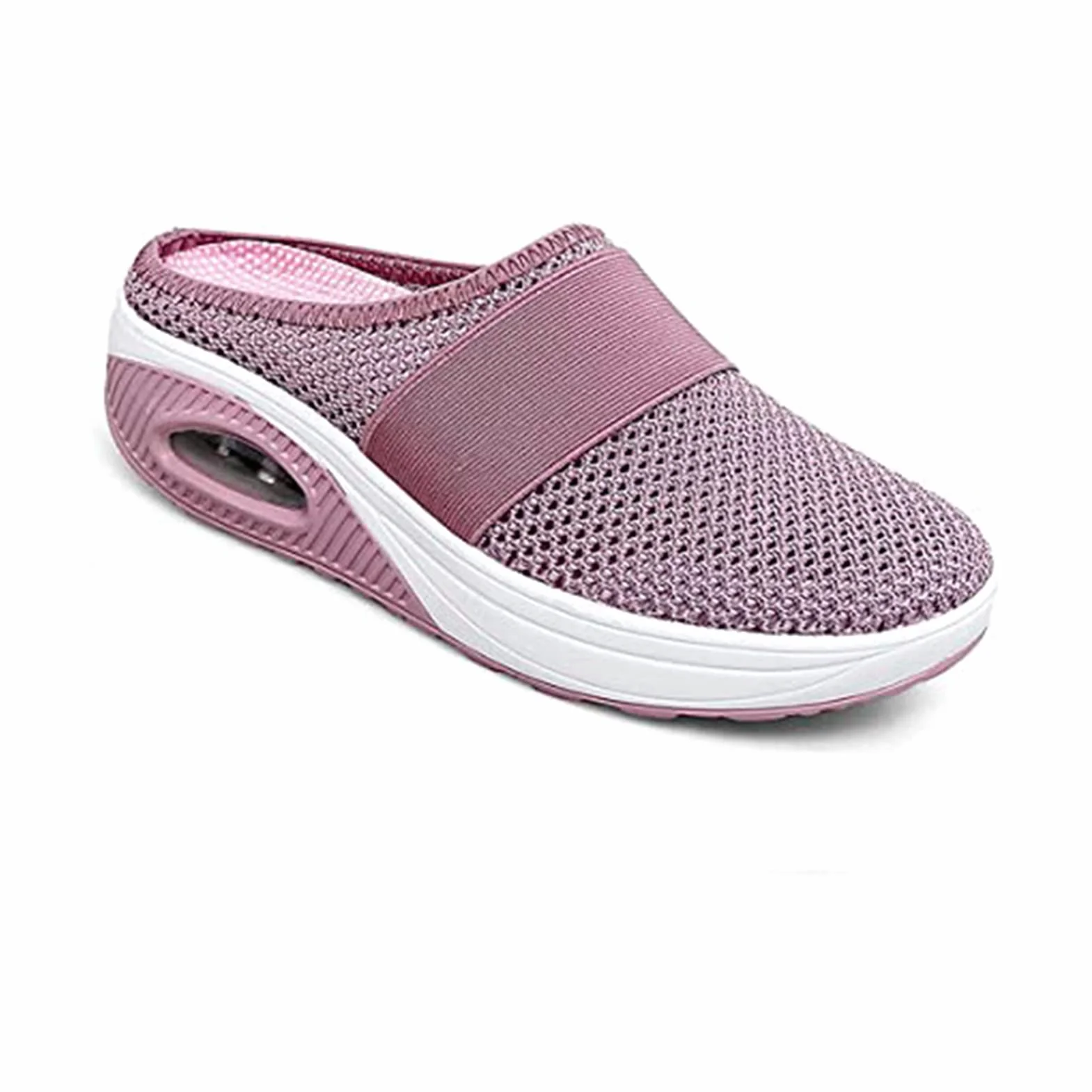 Damskie buty Air Cushion Slip-On Walking Shoes, wsparcie łuku stopy, siateczkowe buty do chodzenia, poduszka powietrzna, wsuwane buty ortopedyczne