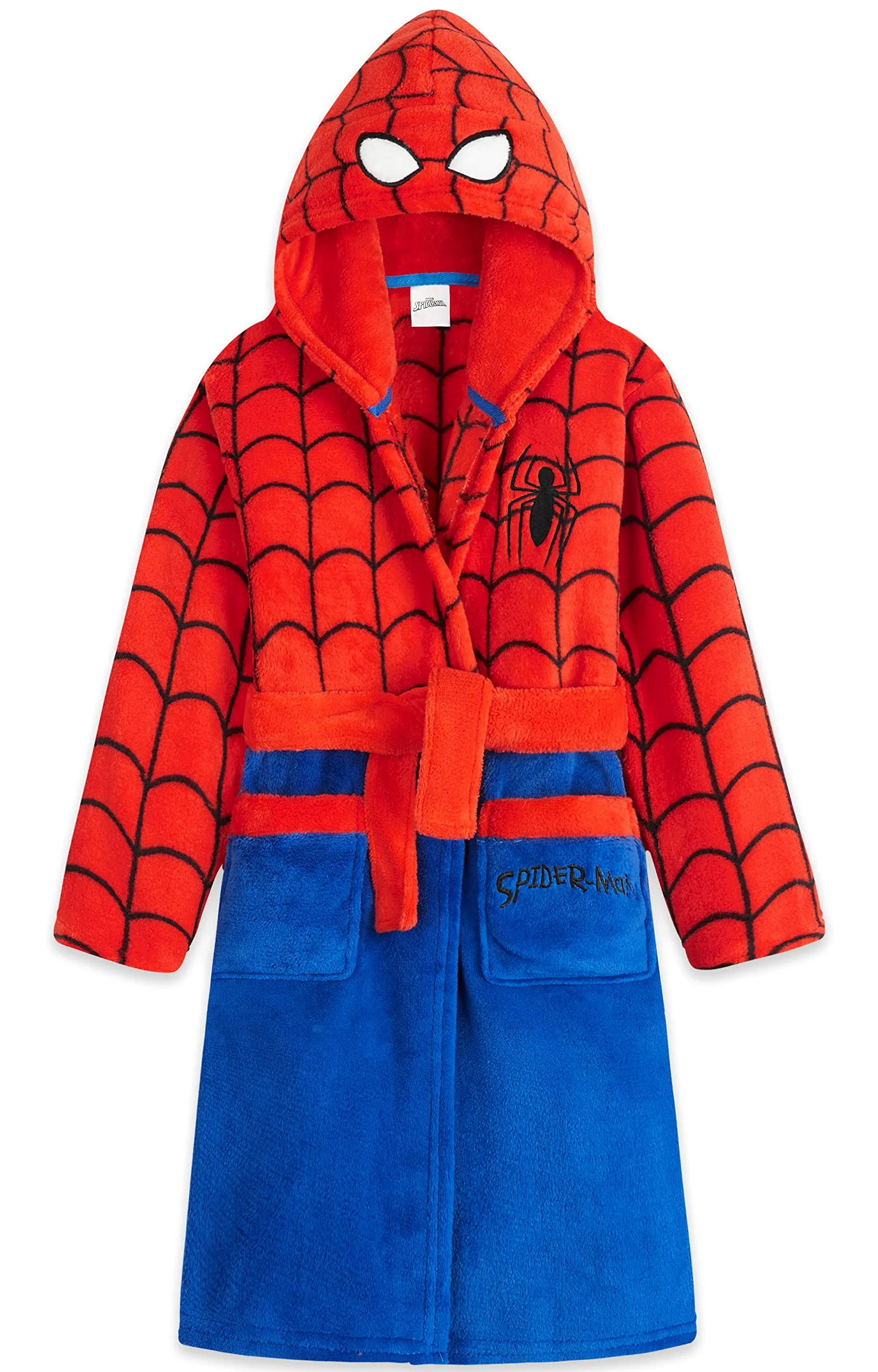 Marvel Szlafrok chłopięcy, puszysty szlafrok Spiderman