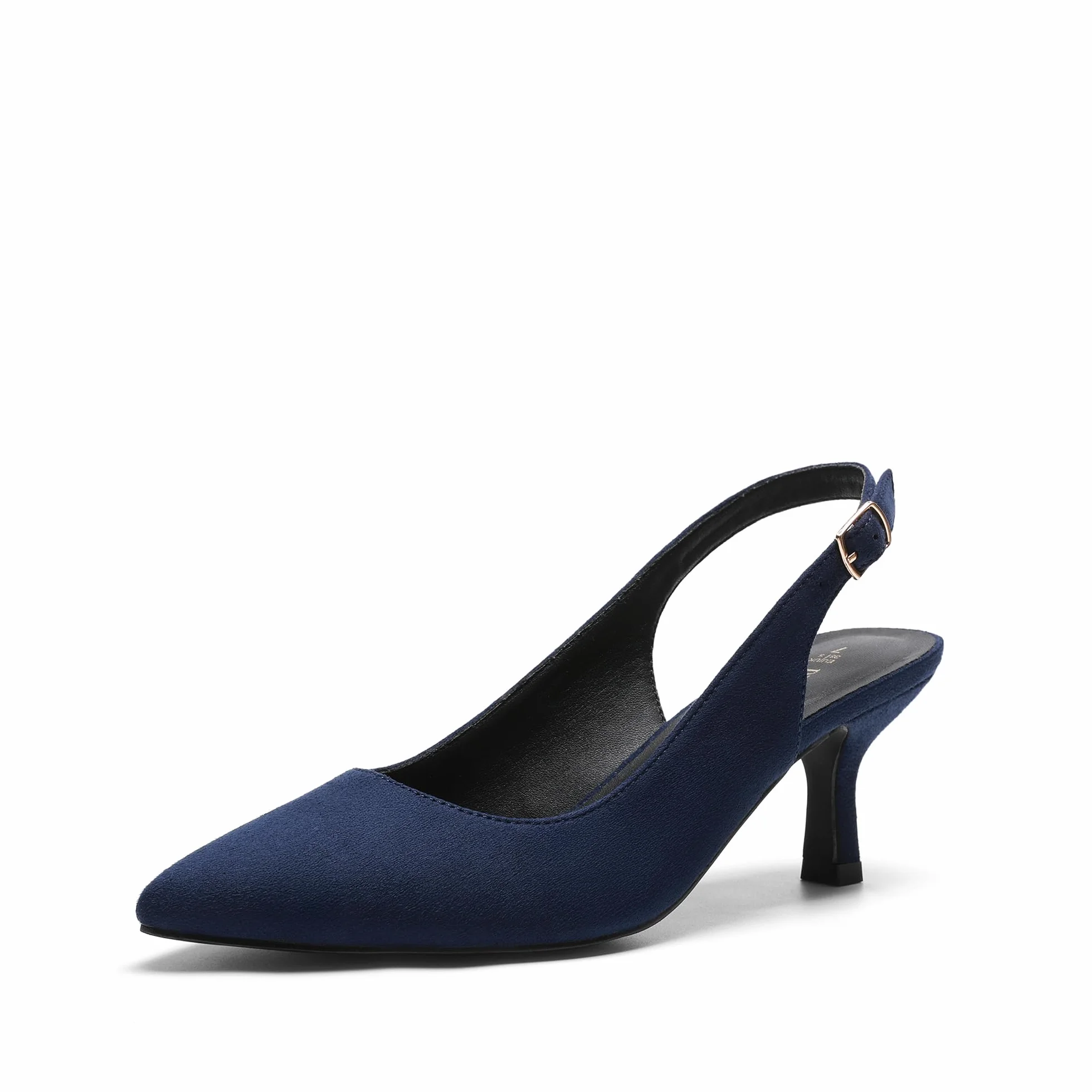 DREAM PAIRS Damskie Kocięta Obcasy Szpiczasty Nosek Niskie Czółenka Buty Damskie Impreza Ślub