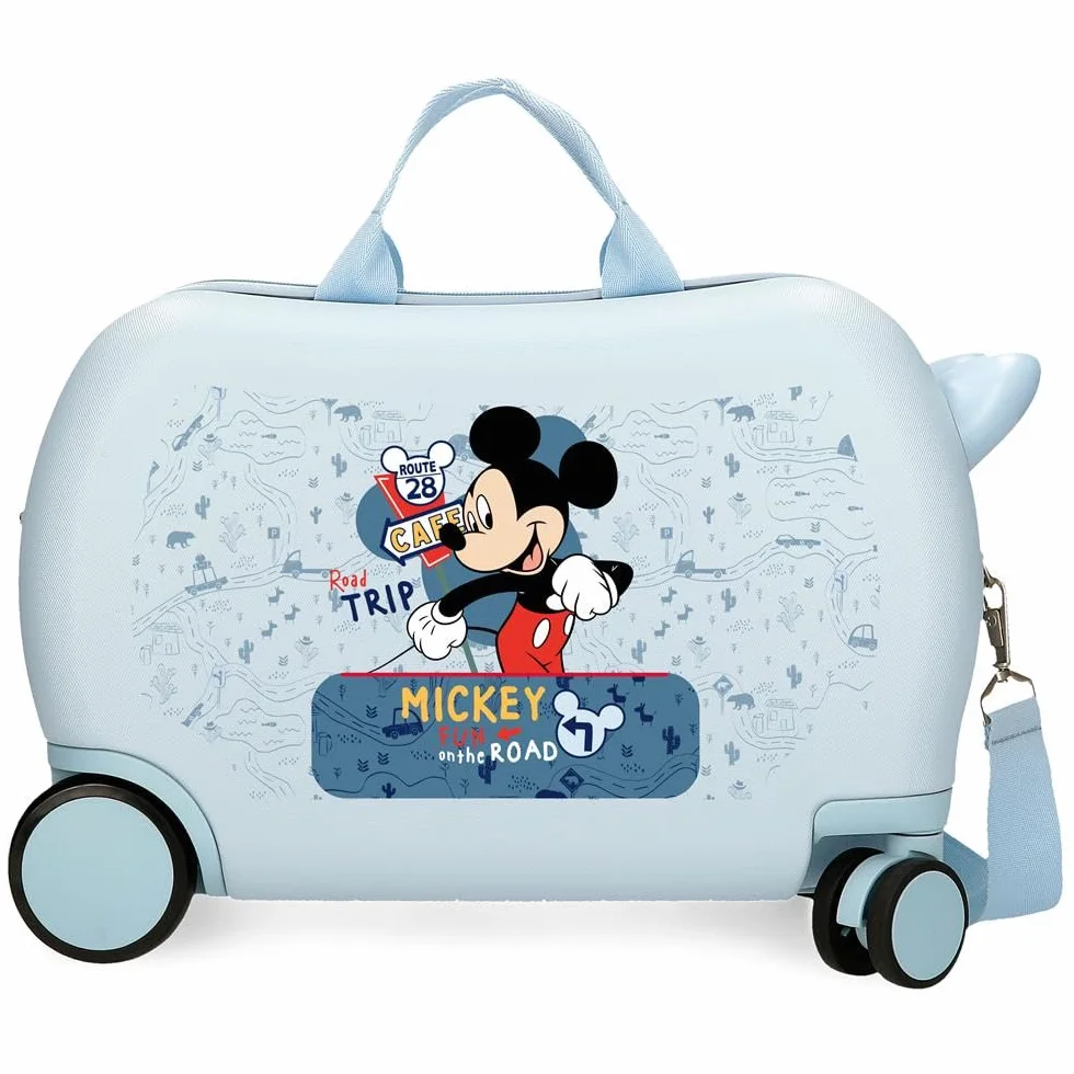 Joumma Disney Mickey Road Trip walizka dziecięca niebieska 45 x 31 x 20 cm twarda ABS 24,6 l 1,8 kg 4 koła bagaż podręczny, Niebieski, walizka dziecięca
