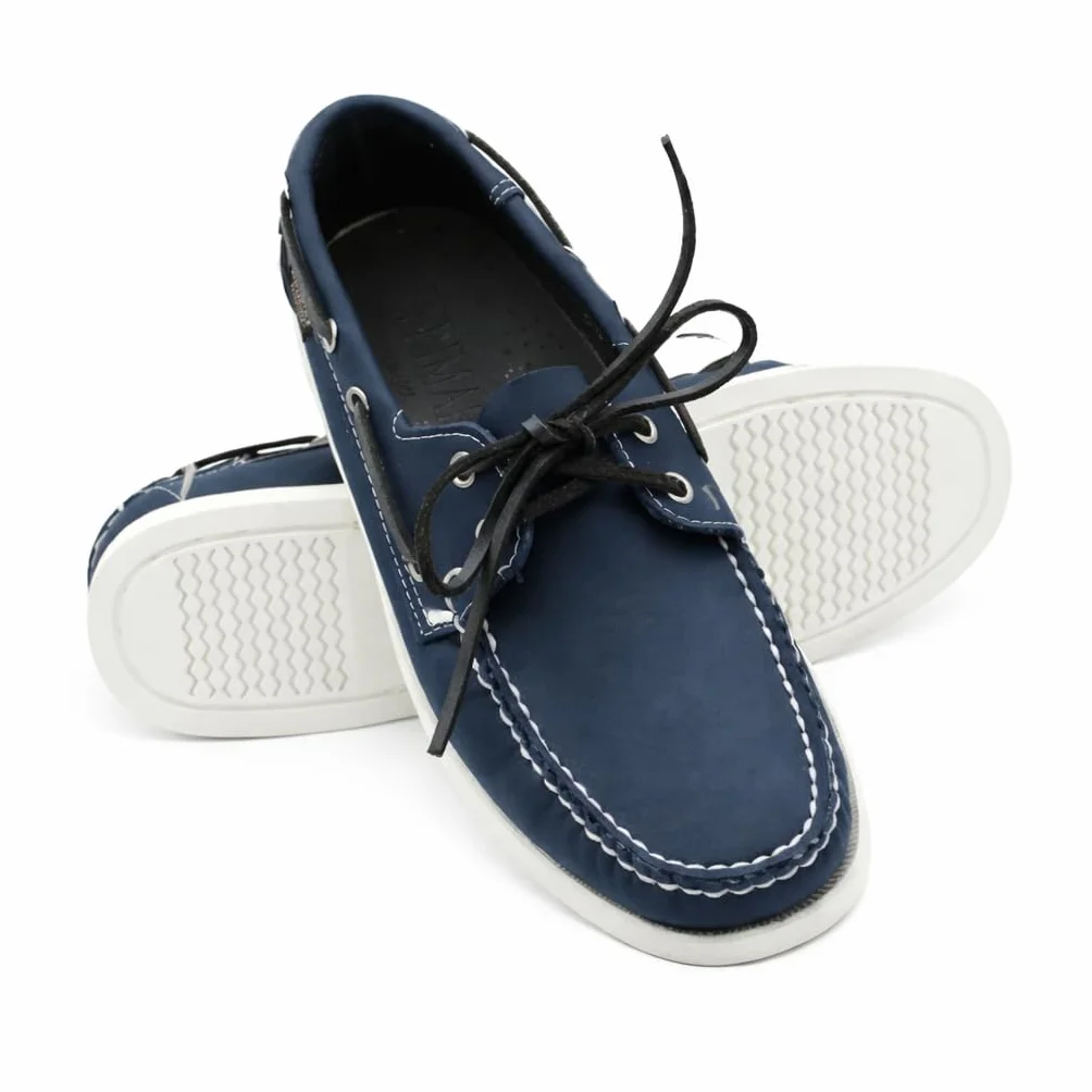 Zerimar Męskie buty żeglarskie z prawdziwej skóry eleganckie lekkie wygodne
