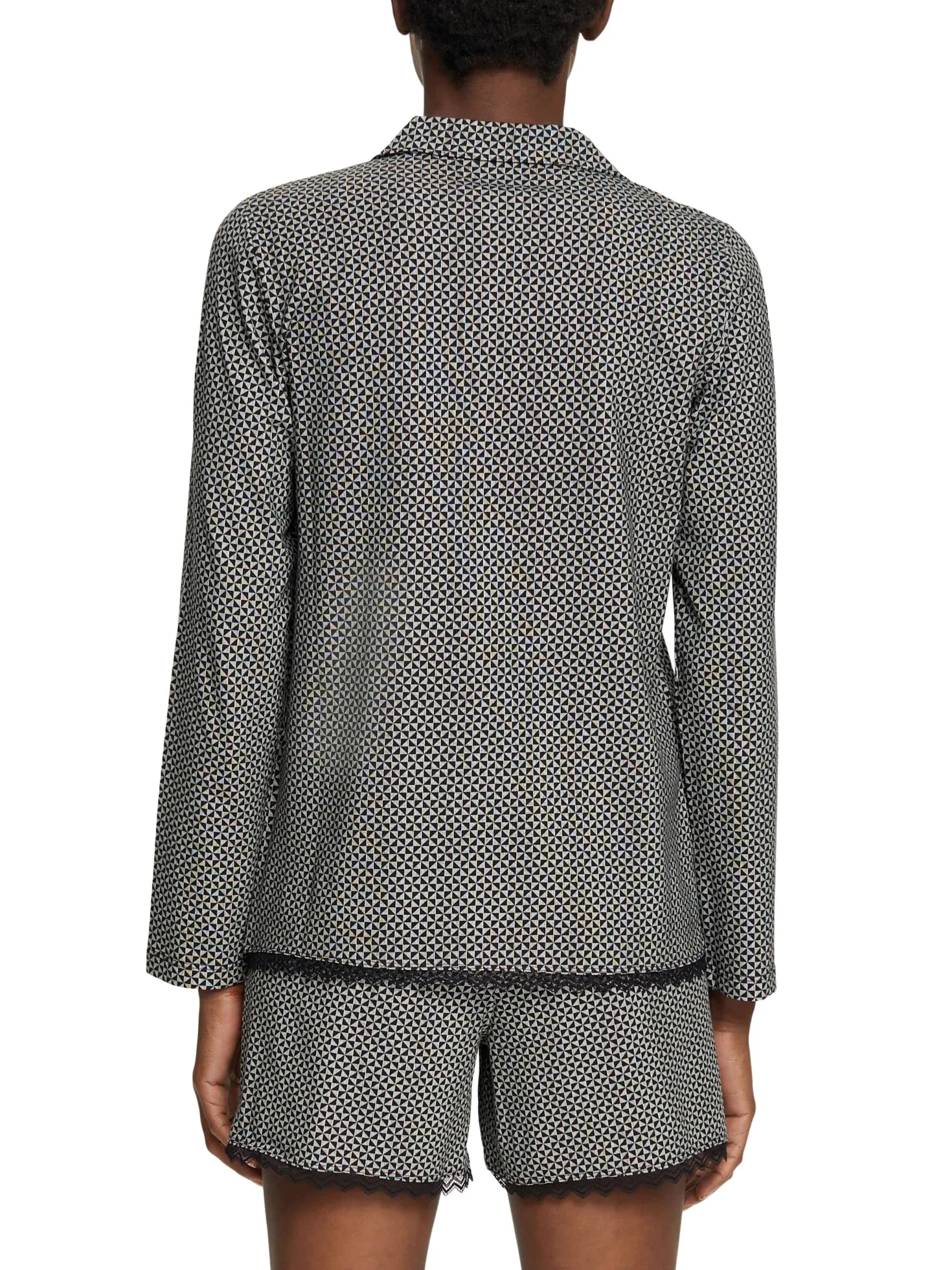 ESPRIT Góra od pidżamy Kobiety Printed Cotton Lace Sus S.shirt_a_l
