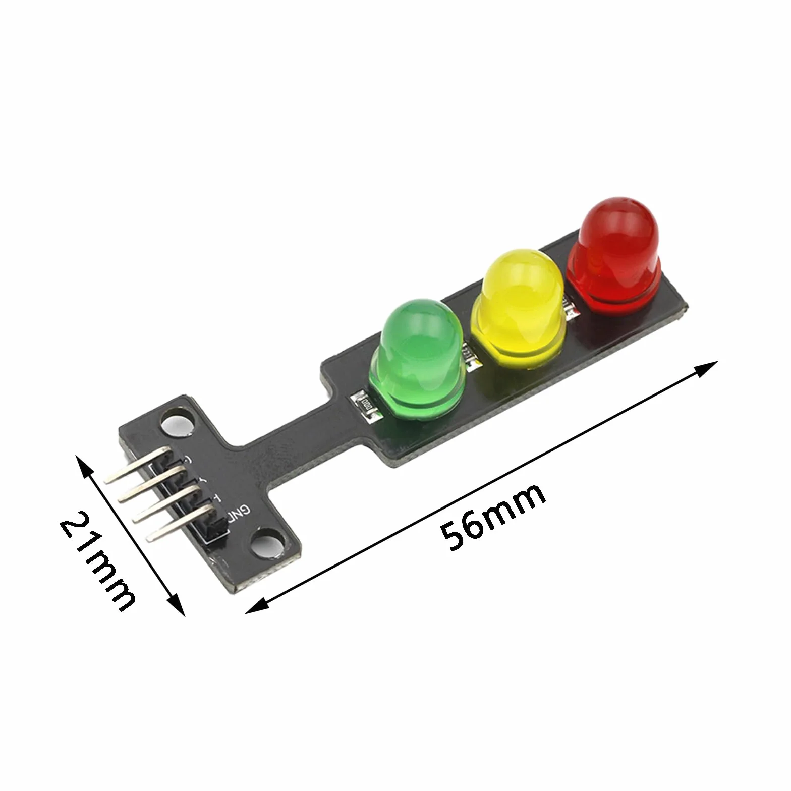 8 modułów świetlnych LED, 3,3-5 V, 8 mm, kreatywny zestaw "zrób to sam", mini sygnalizator świetlny, kompatybilny z Arduino