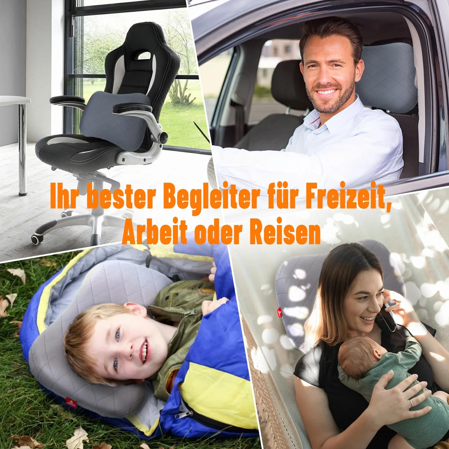 nadmuchiwana poduszka na kemping/podróże, ze zdejmowanymi poszewkami na poduszki i ultralekką poduszką powietrzną na kemping, ergonomiczna poduszka, idealne akcesoria kempingowe, nadmuchiwana
