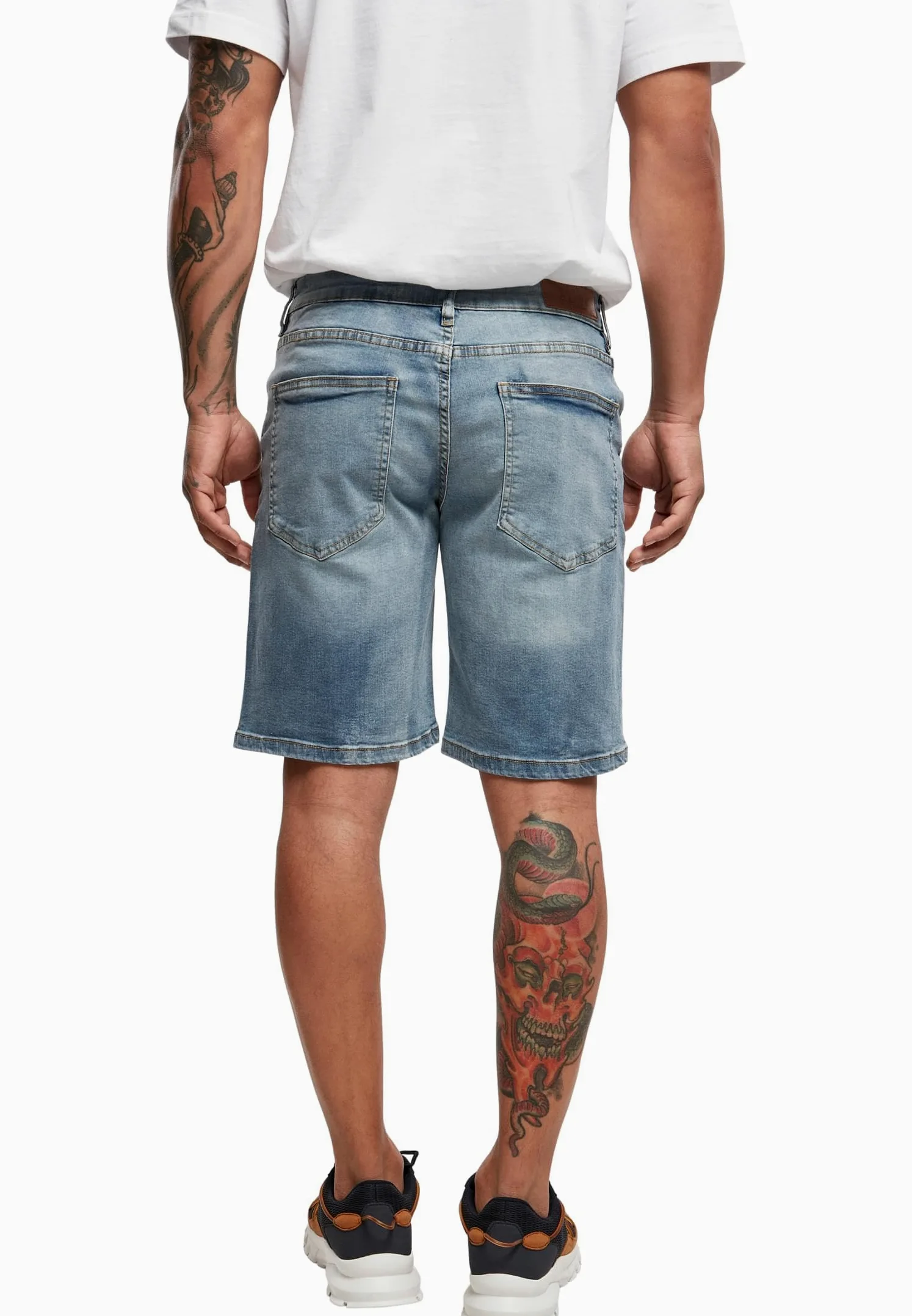 Urban Classics Relaxed Fit Jeans Shorts - Szorty dżinsowe Mężczyźni