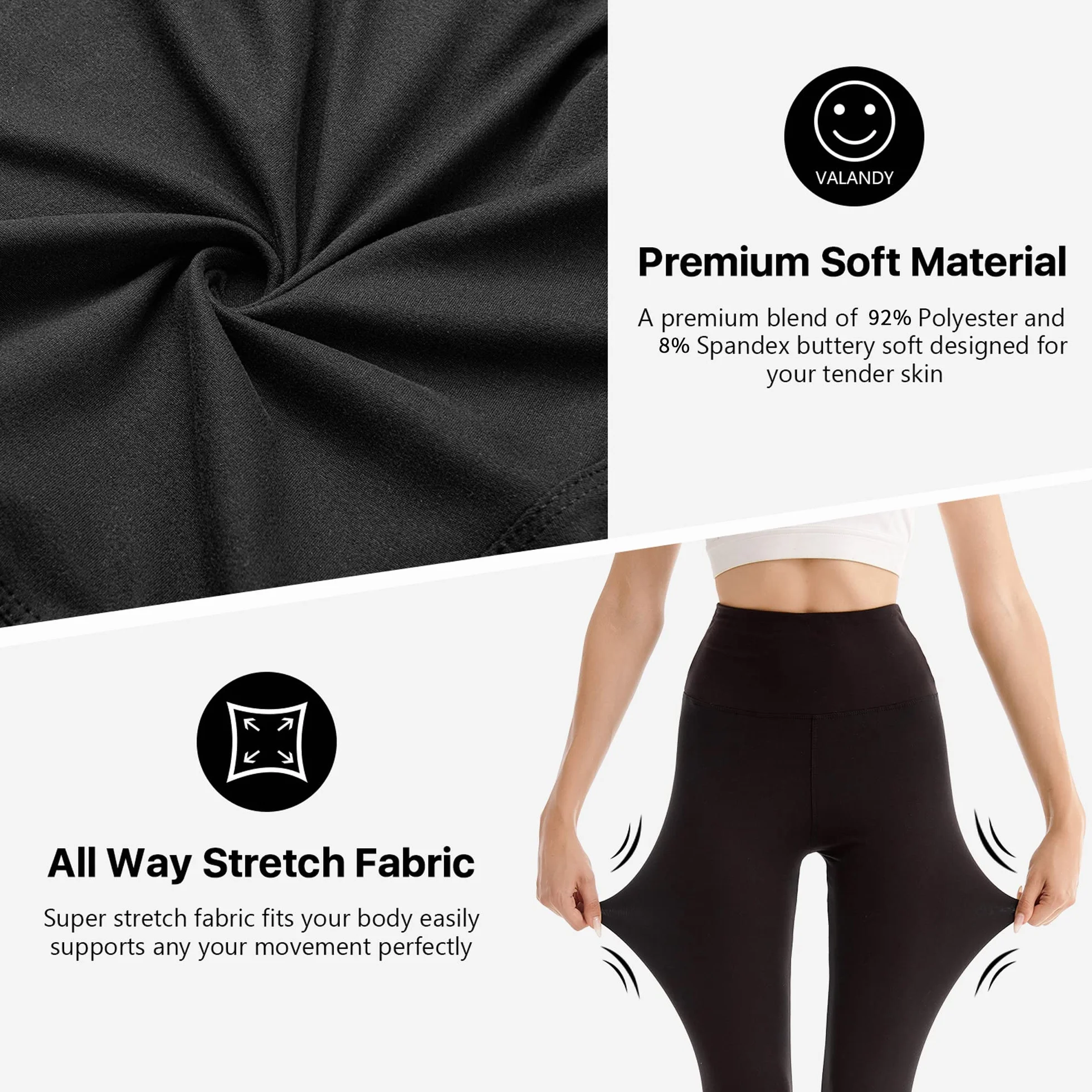 Sinophant Legginsy damskie capri z wysokim stanem i nogawkami 3/4, na lato, krótkie, do ćwiczeń, jogi, nieprzezroczyste, elastyczne, miękkie, do uprawiania sportu lub na co dzień
