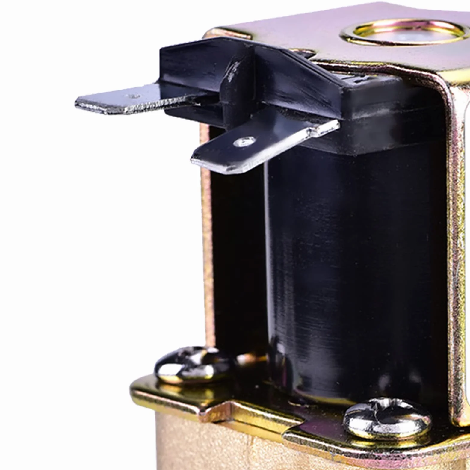 3/4 -calowy Mosiężny Elektryczny Zawór Elektromagnesu z Prądem Stałym 24V do Wydajnej Kontroli Przepływu Wody - Trwały Niezawodny i Antykorozyjny Zawór Wodny do Użytku Domowego i Przemysłowe