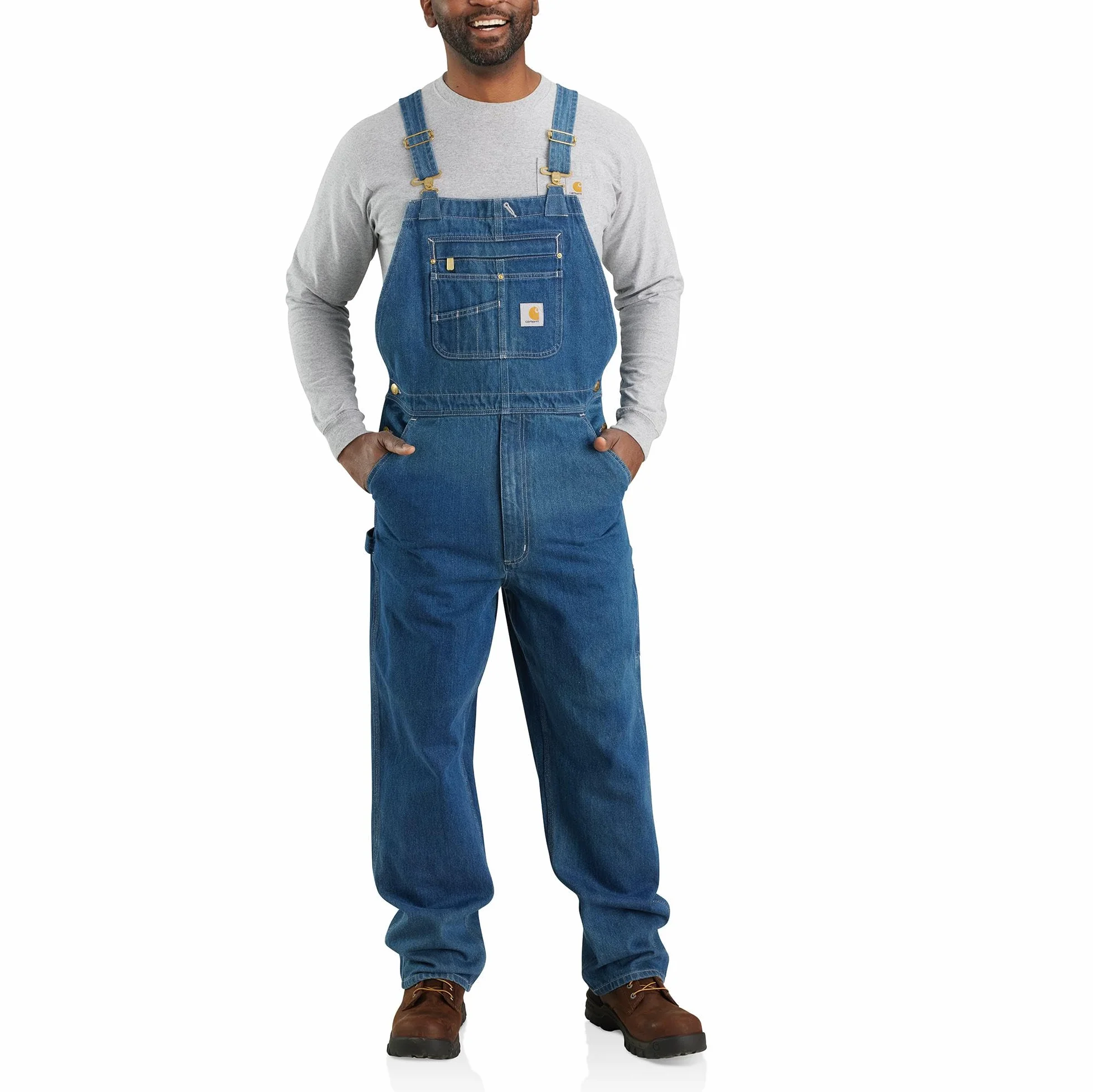 Carhartt Męskie spodnie jeansowe 104672 o luźnym kroju