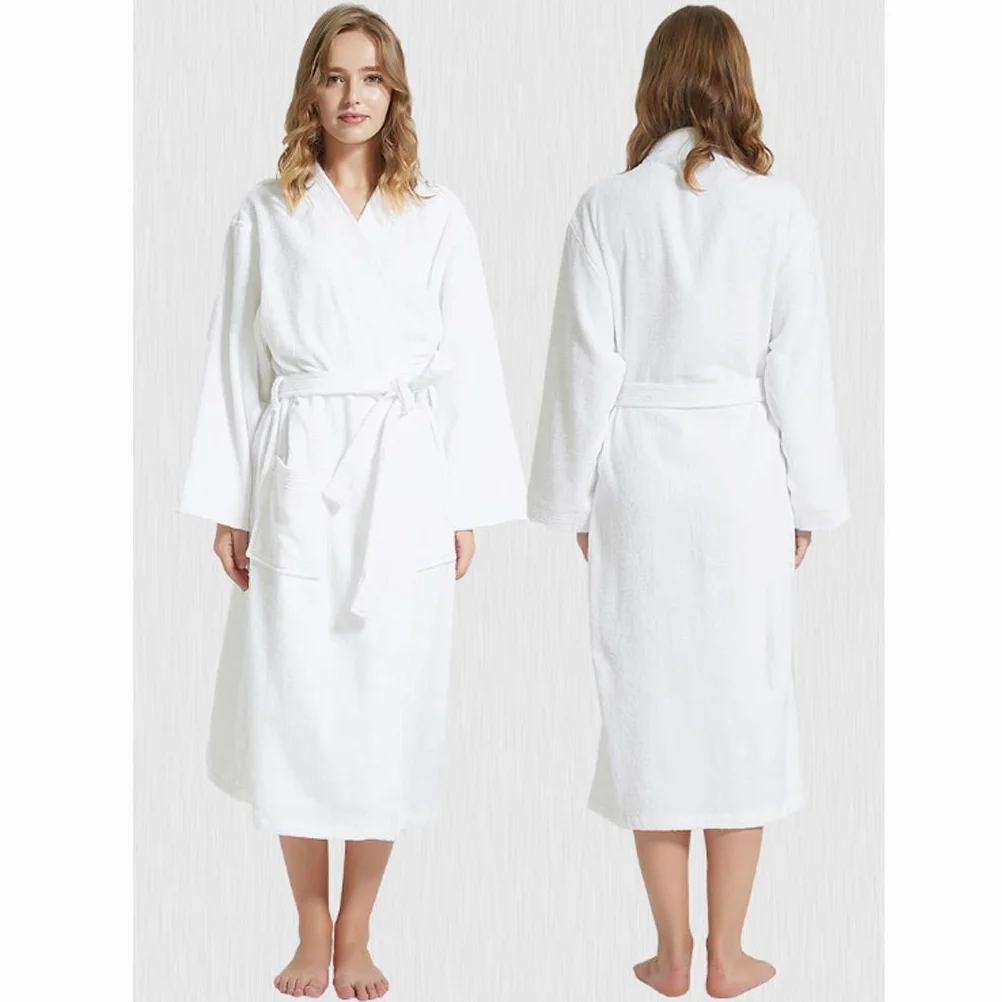 Szlafrok Szlafroki Szlafroki Dla Kobiet Suknia, Pary Szlafroki Frotte Szaty, Kimono Szaty Dla Kobiet, Bawełniany Szlafrok Szlafrok Ręcznik Lekki Szlafroki Hotel