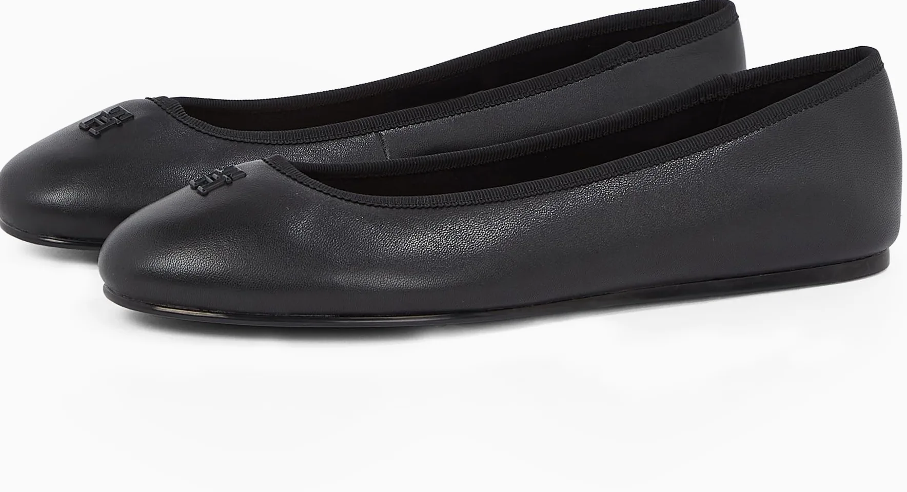 Tommy Hilfiger Kobiety Th Hardware Leather BallerinaBaleriny